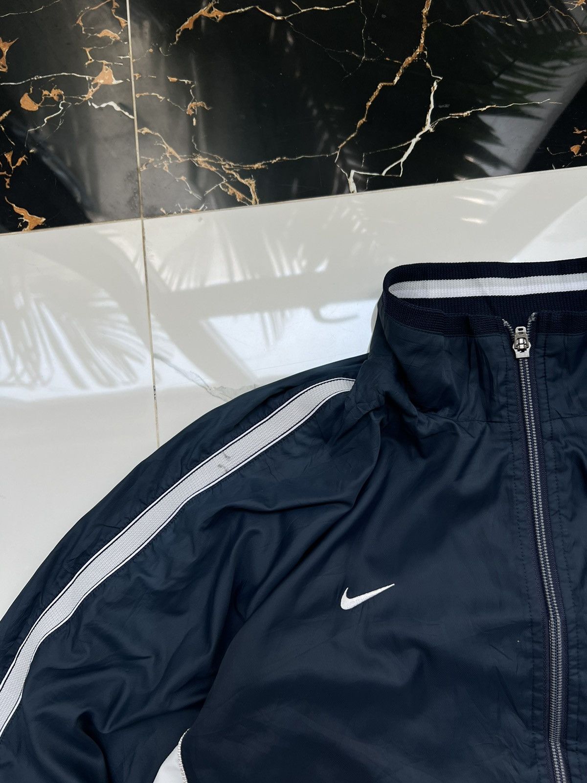 Nike × Vintage 90’s NIKE MULTI SWOOSH RARE RETRO TRACK JACKET Y2K GORPCORE Size US XL / EU 56 / 4 - 4 Thumbnail