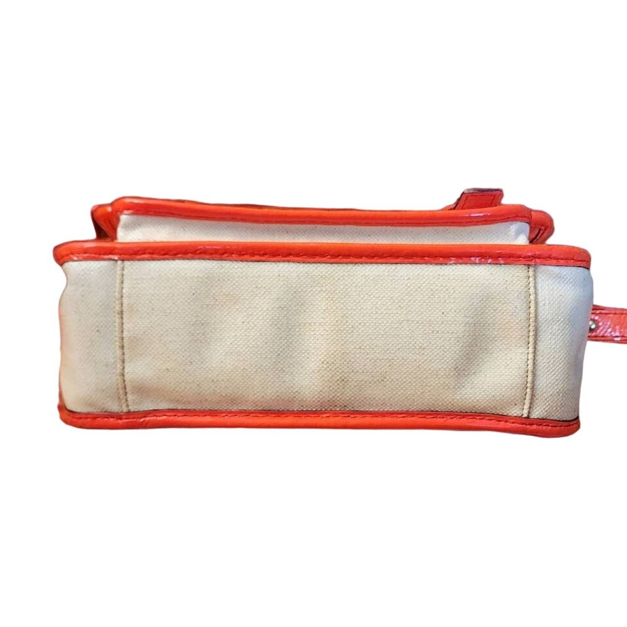 Kate Spade Kate Spade Neon Orange Coated Canvas Flap Crossbody Size ONE SIZE - 5 Thumbnail