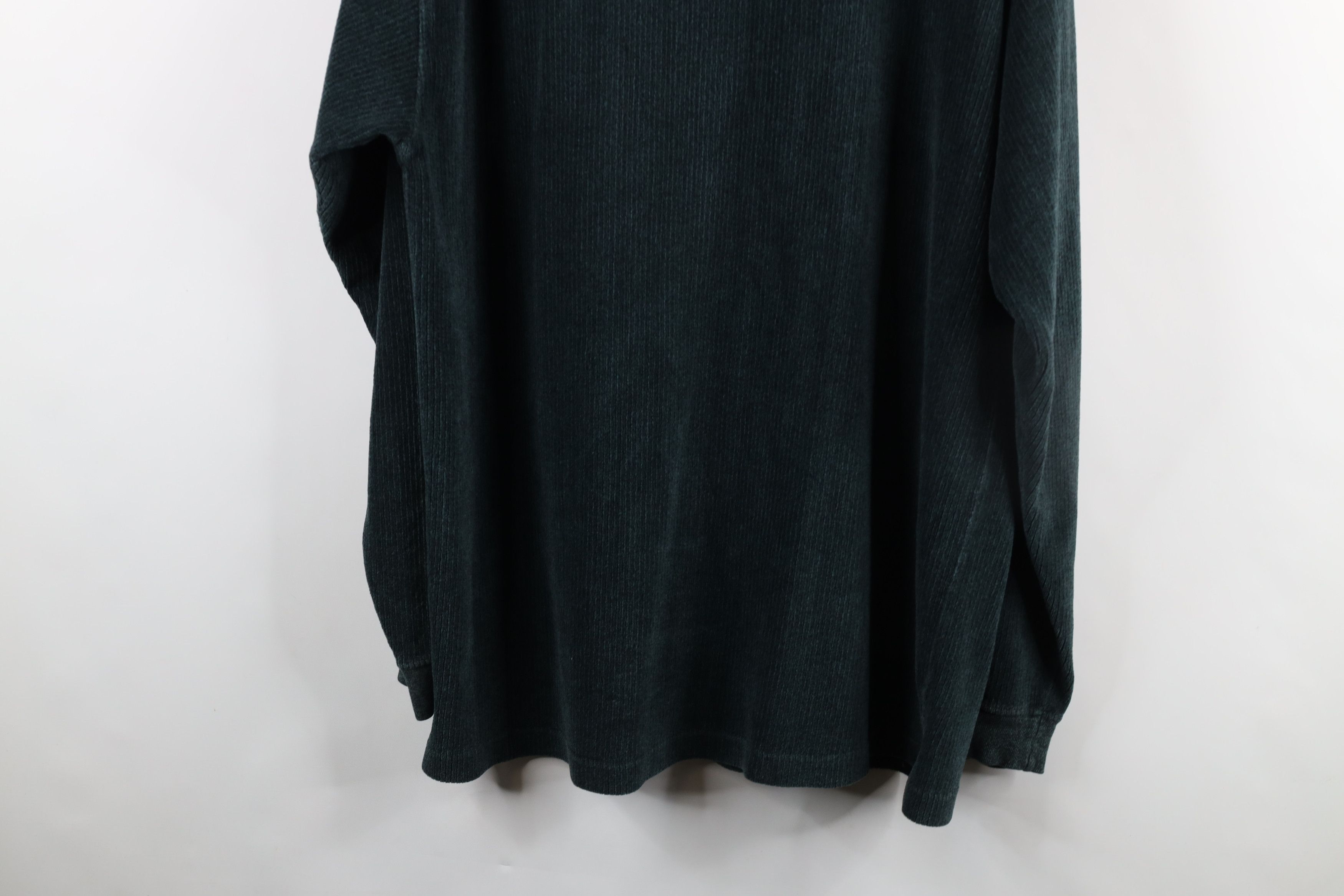 Vintage Vintage 90s Streetwear Ribbed Collared Long Sleeve Polo Size US XL / EU 56 / 4 - 12 Thumbnail
