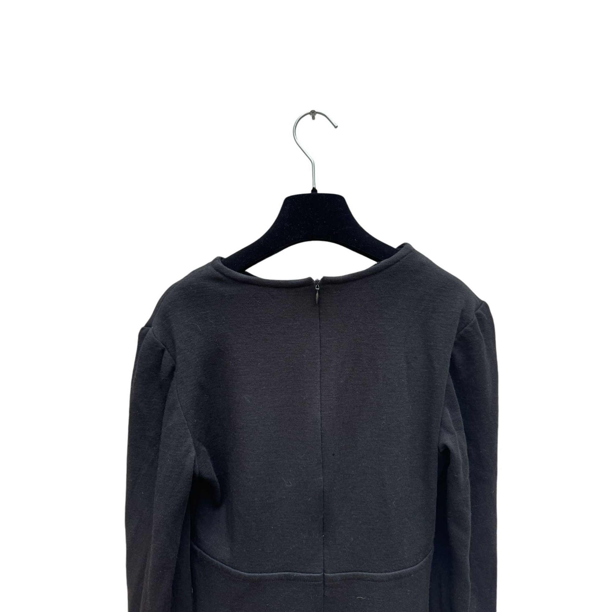 Yves Saint Laurent Vintage Hiver 1992 Black Wool Dress Size S / US 4 / IT 40 - 4 Thumbnail