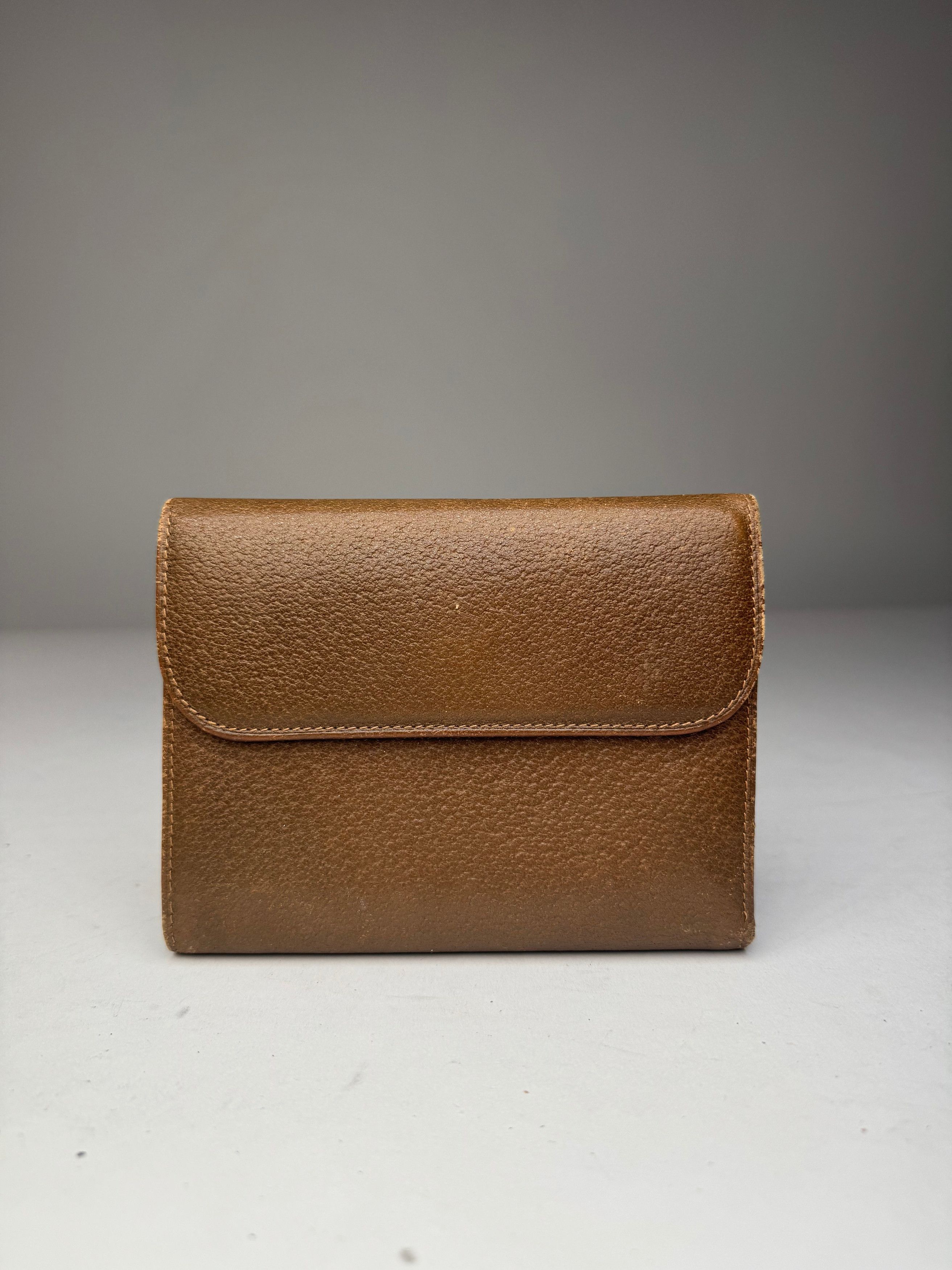 Gucci Vintage Leather Wallet Brown Size ONE SIZE - 1 Thumbnail