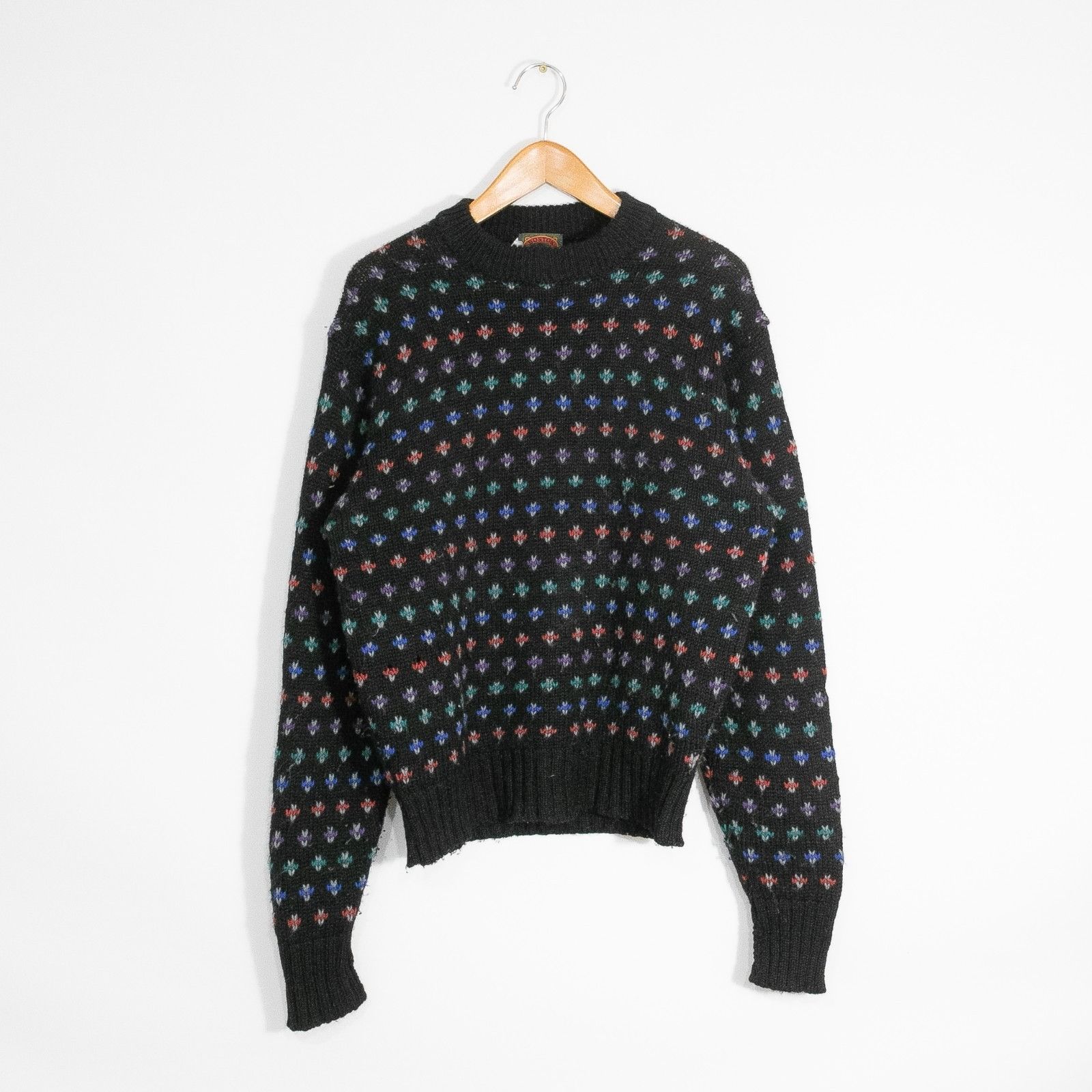 Boston Traders Vintage 90s Boston Traders Speckled Wool Sweater Mens Large Size US L / EU 52-54 / 3 - 1 Thumbnail