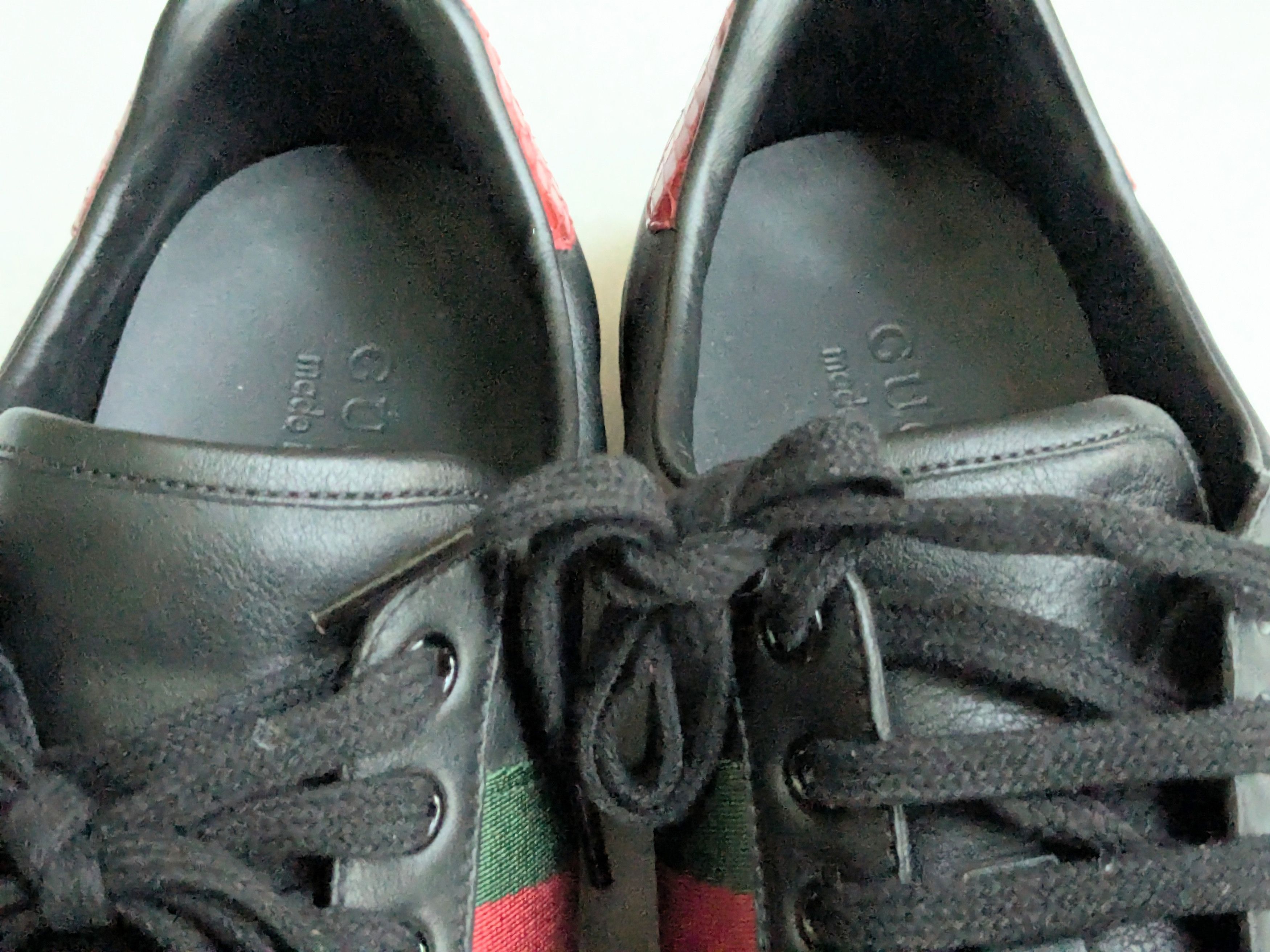 Gucci Gucci Ace Sneakers Black 8 Low Tops Leather Size US 8 / EU 41 - 5 Thumbnail