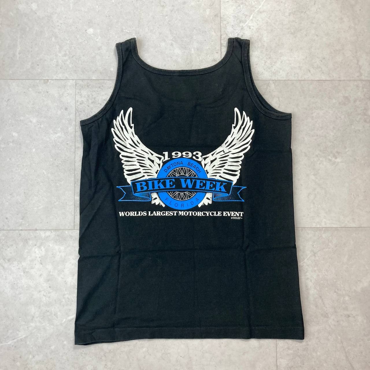 Vintage Vintage 90s Daytona Beach Bike Week Motorcycle Tank Top Size US M / EU 48-50 / 2 - 5 Thumbnail