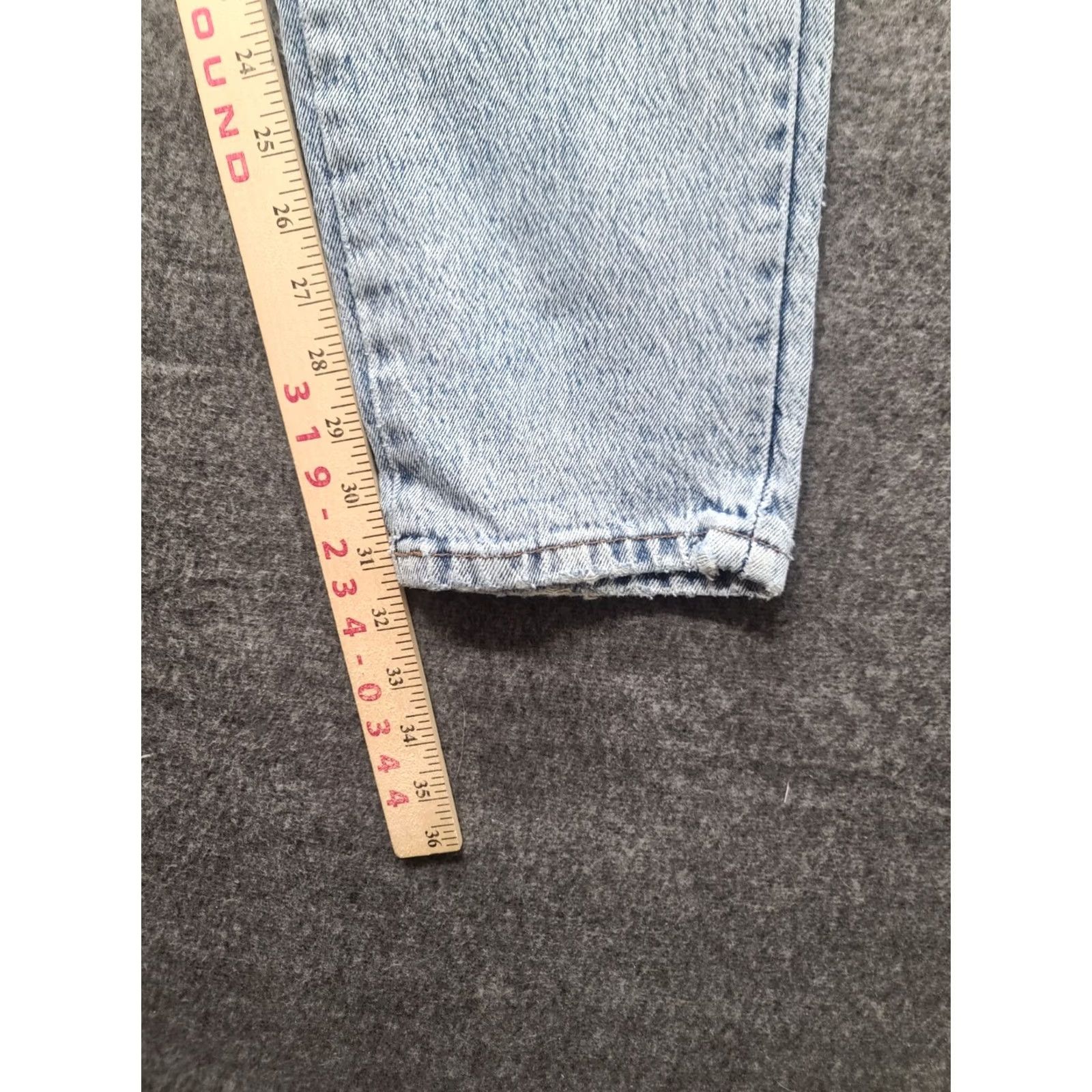 Levi's VINTAGE Levi's Jeans Womens Regular High Rise 13x31 Blue Denim 501 80s USA Slim Fit Mom Style Size 34" / US 12 / IT 48 - 7 Thumbnail