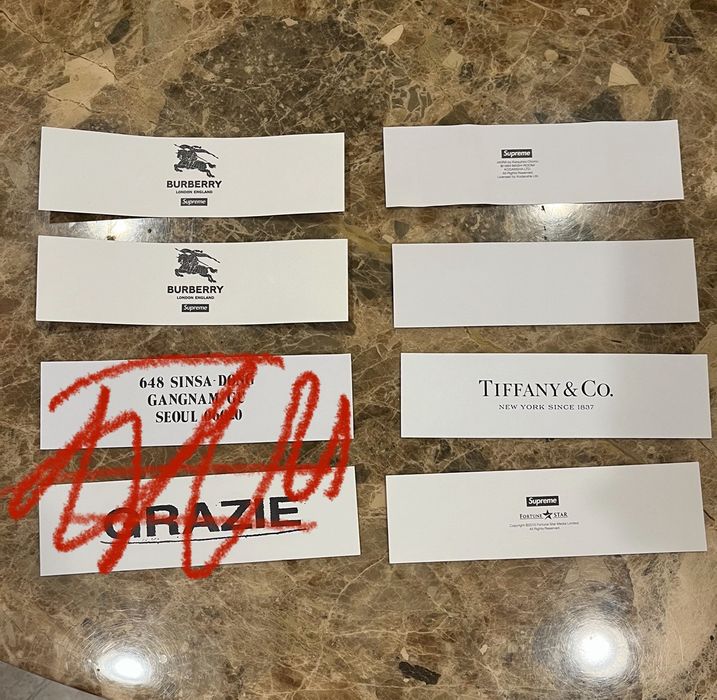 Supreme Supreme Box Logo Sticker (6) Burberry, Tiffany, More | Grailed