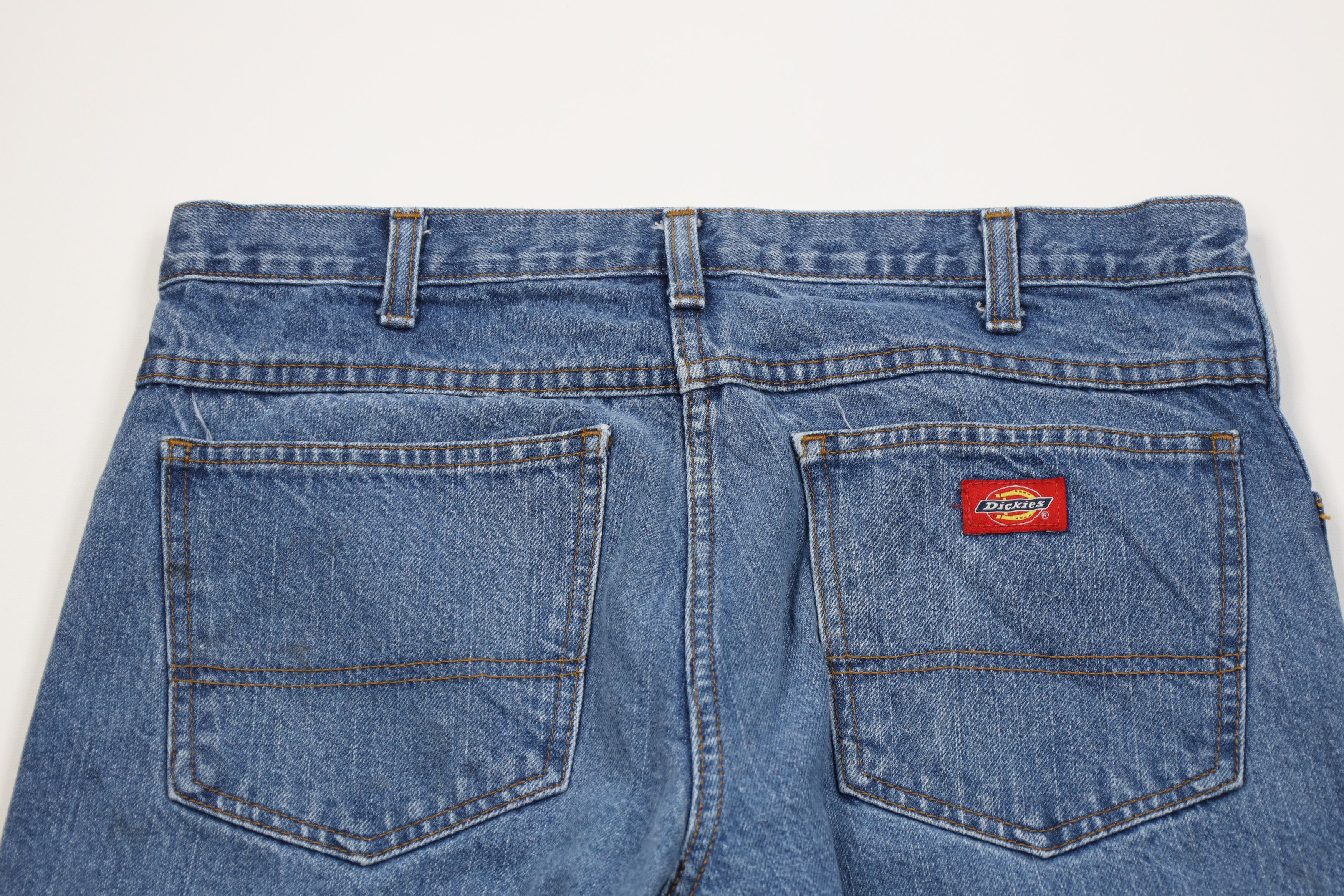 Dickies Vintage Y2K Dickies Relaxed Fit Wide Leg Denim Jeans Blue Size US 34 / EU 50 - 13 Thumbnail
