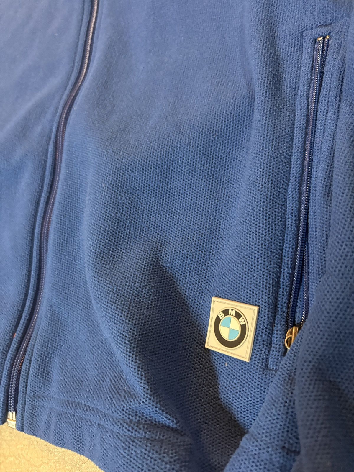 BMW BMW Lifestyle Fleece Full Zip Sweater Blue Size Large Size US L / EU 52-54 / 3 - 2 Thumbnail