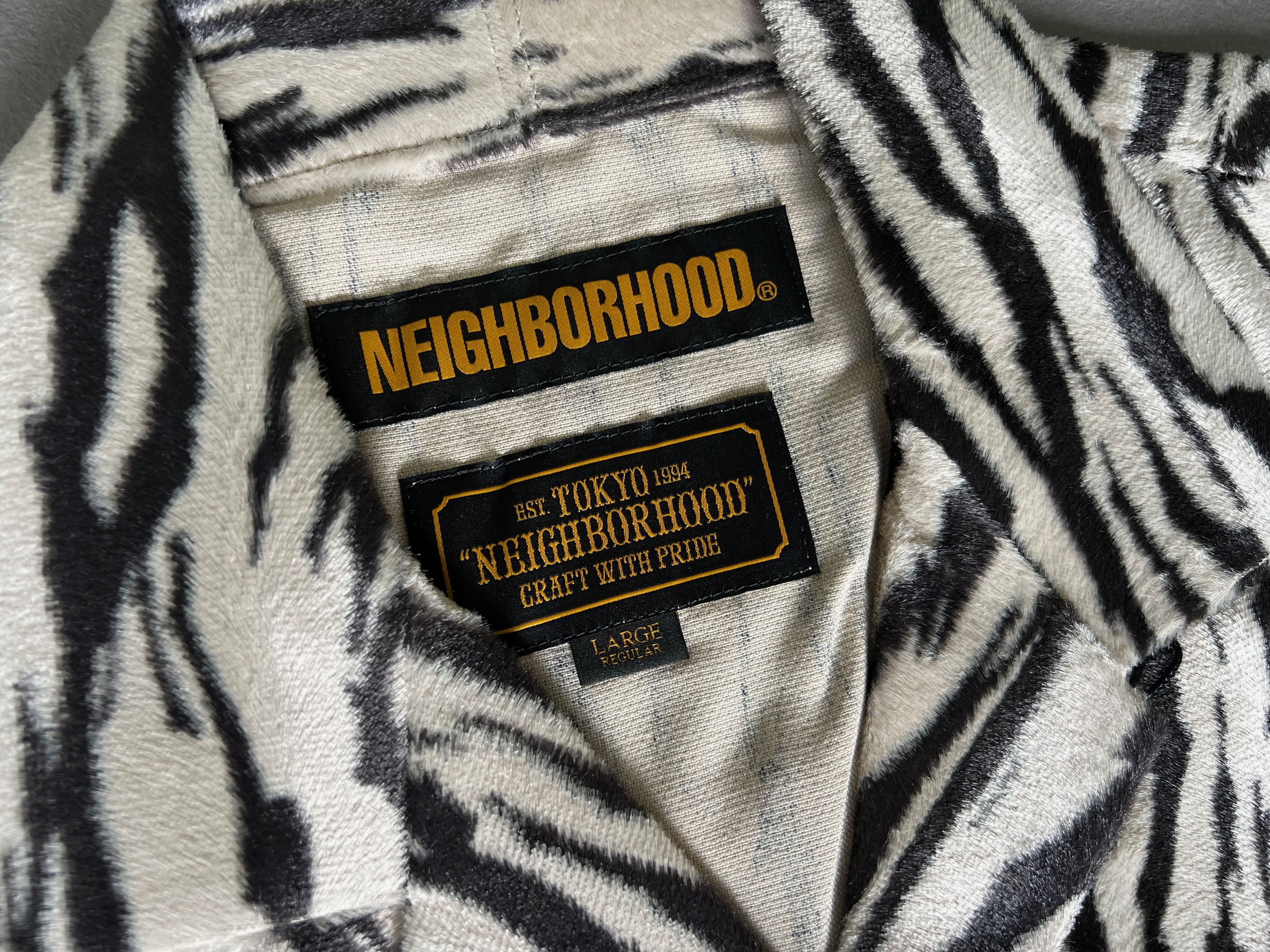 Neighborhood Neighborhood Zebra Fur Shirt, Size L Size US L / EU 52-54 / 3 - 5 Thumbnail