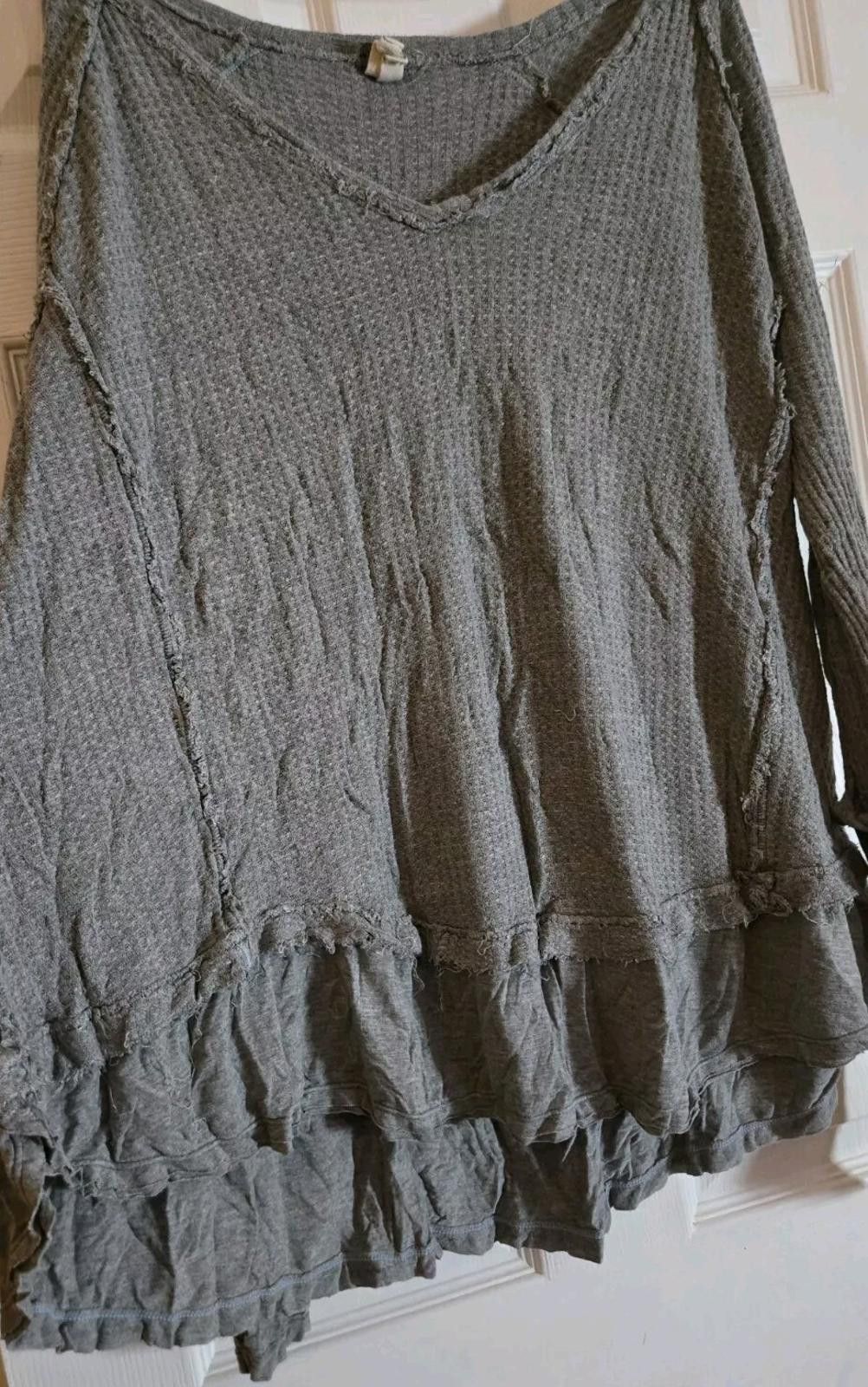 Other We The Free Oversized Long Sleeve Waffle Knit Top Womens Med Size M / US 6-8 / IT 42-44 - 8 Thumbnail