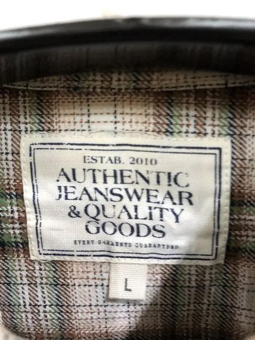 Flannel × Vintage Vintage Authentic Jeanswear Plaid Tartan Flannel Shirt 👕 Size US M / EU 48-50 / 2 - 3 Thumbnail