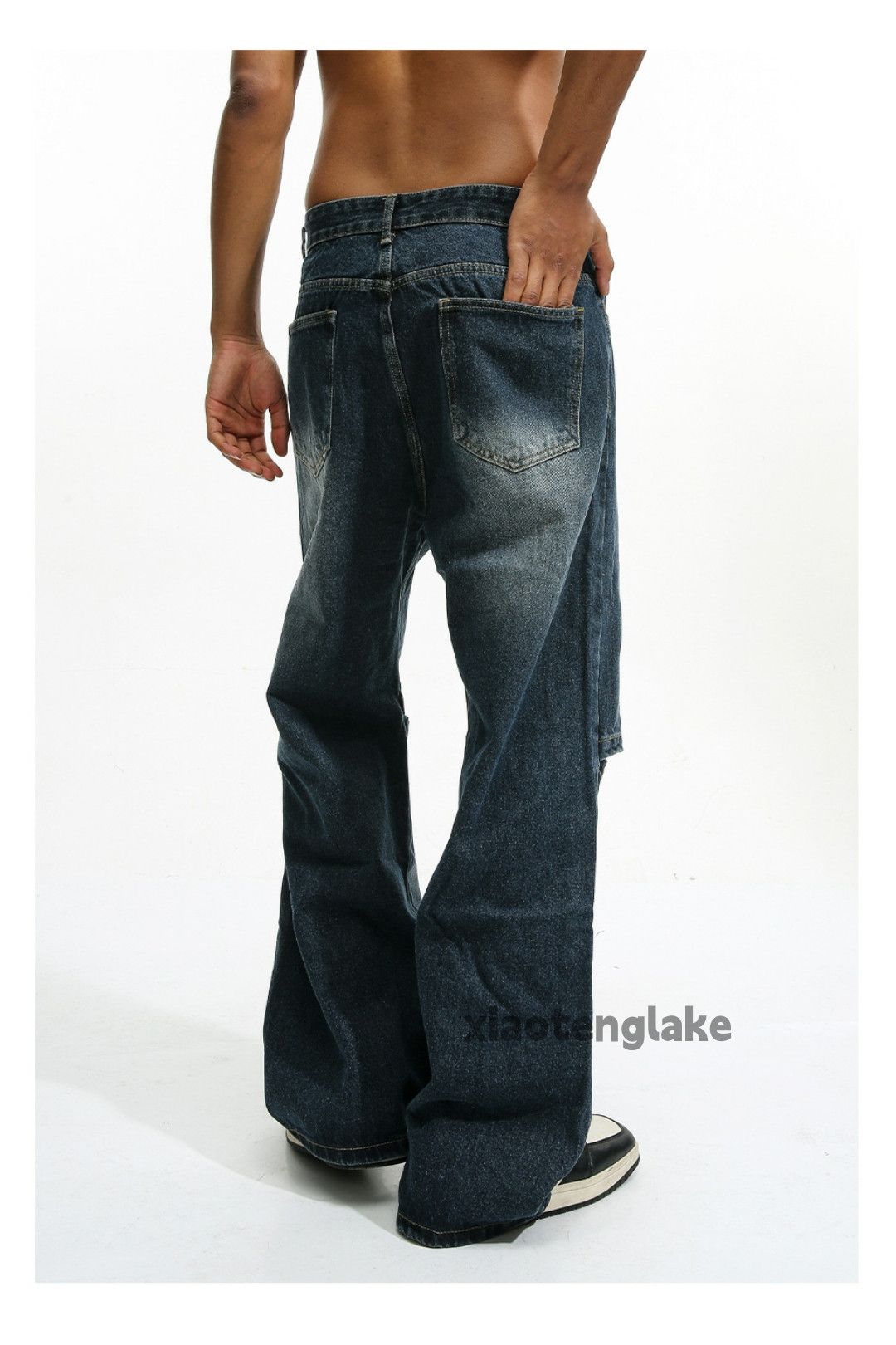 Jean × Vintage washed faded utility skate hiphop loose baggy jeans Size US 32 / EU 48 - 8 Thumbnail