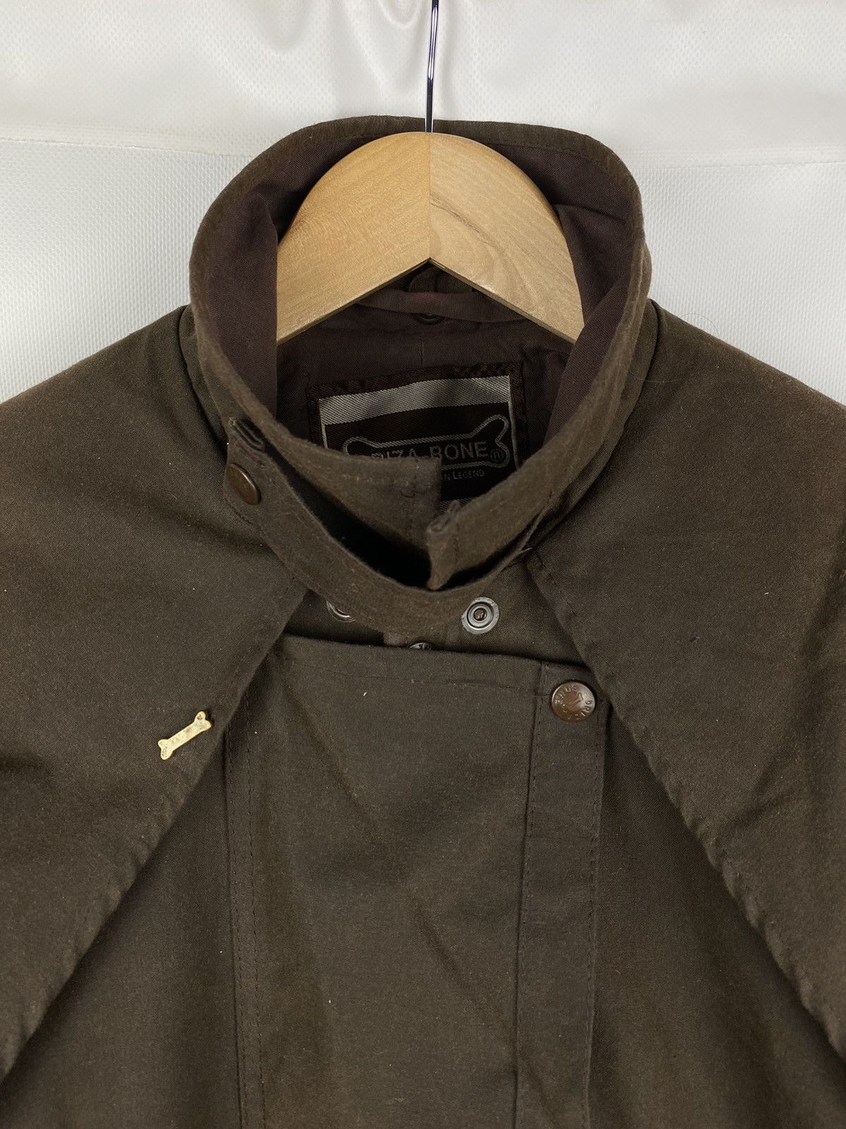Barbour Driza-Bone vintage wax waxed cotton short weatherall jacket Size US S / EU 44-46 / 1 - 8 Thumbnail