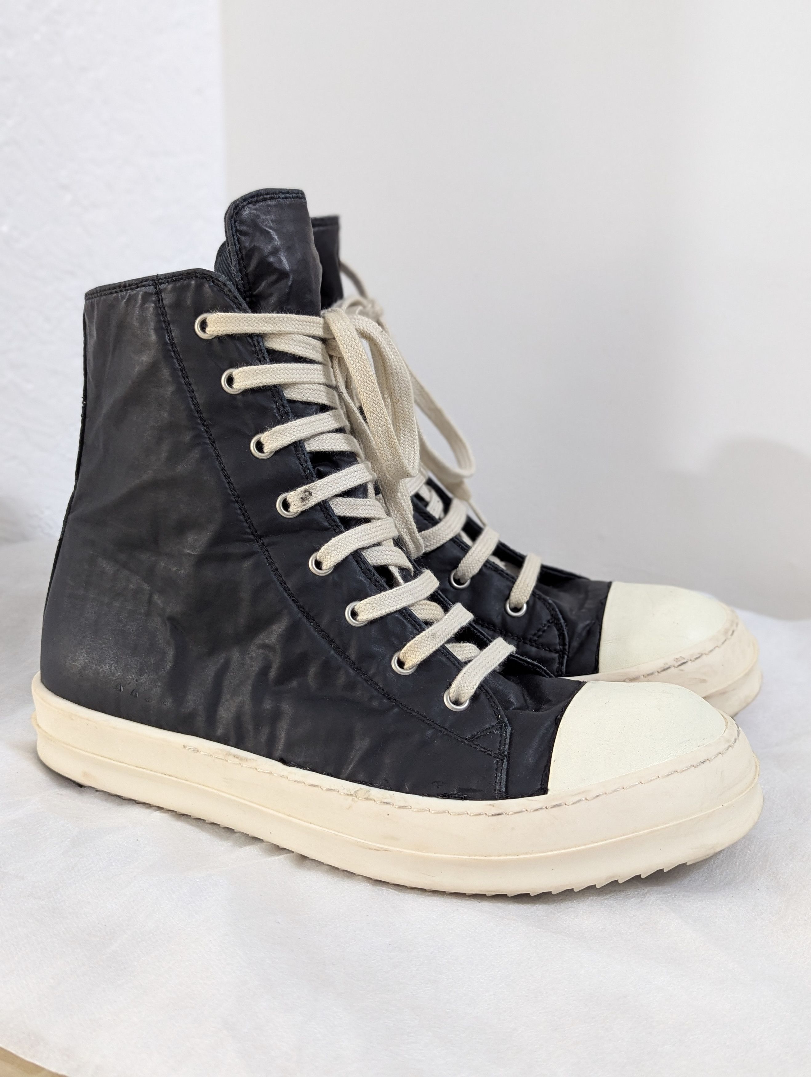 Pre-owned Rick Owens X Rick Owens Drkshdw High Ramones Sneakers