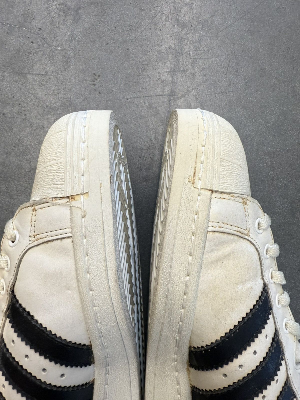 Adidas 1980s Vintage Adidas Superstar Sneakers Made In France Size US 10 / EU 43 - 6 Thumbnail