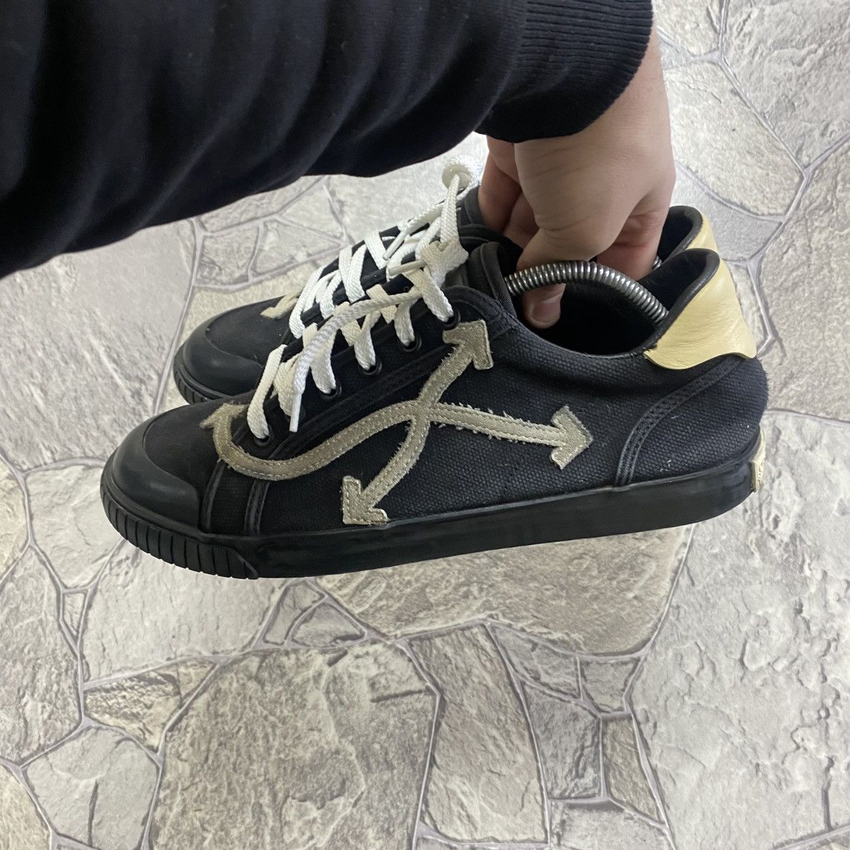 Off-White Off white shoes low vulcanized Black Size US 9 / EU 42 - 7 Thumbnail