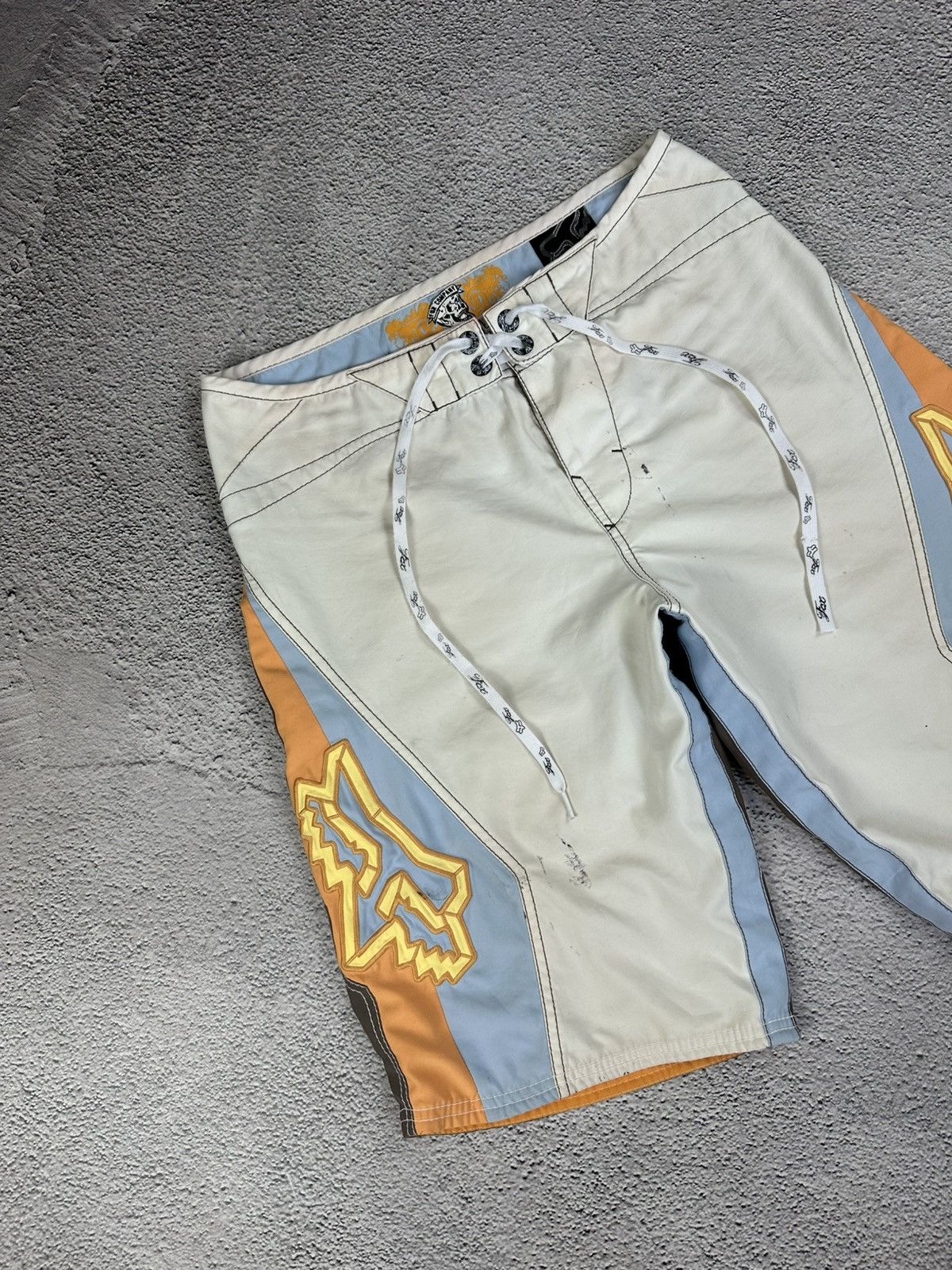 Fox Racing Vintage Fox Baggy Short Washed Y2K Distressed Japan Style Size US 32 / EU 48 - 4 Thumbnail