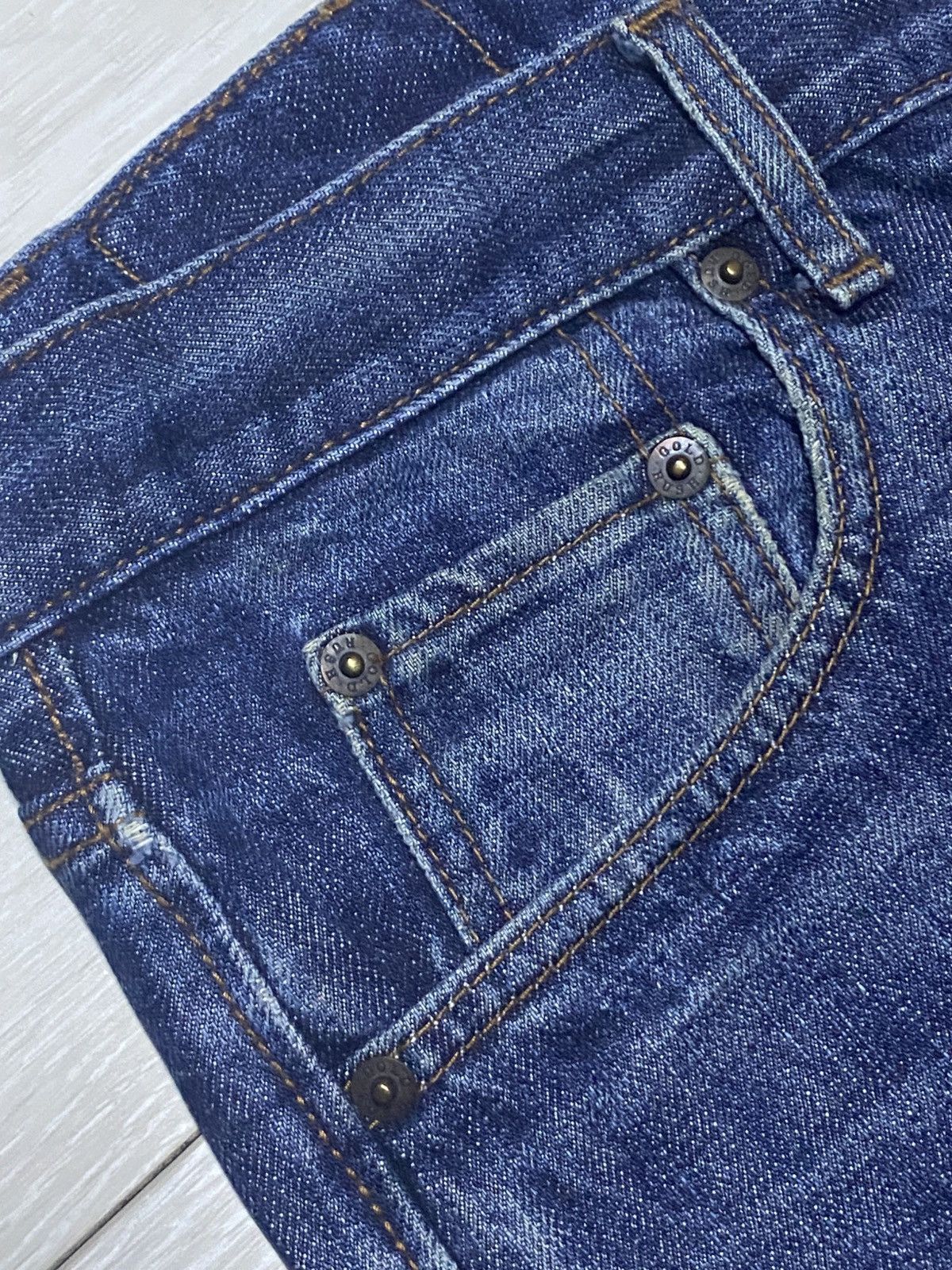 Japanese Brand Vintage Japanese Brand Gold Rush Distresssed Baggy Jeans Size US 32 / EU 48 - 10 Thumbnail