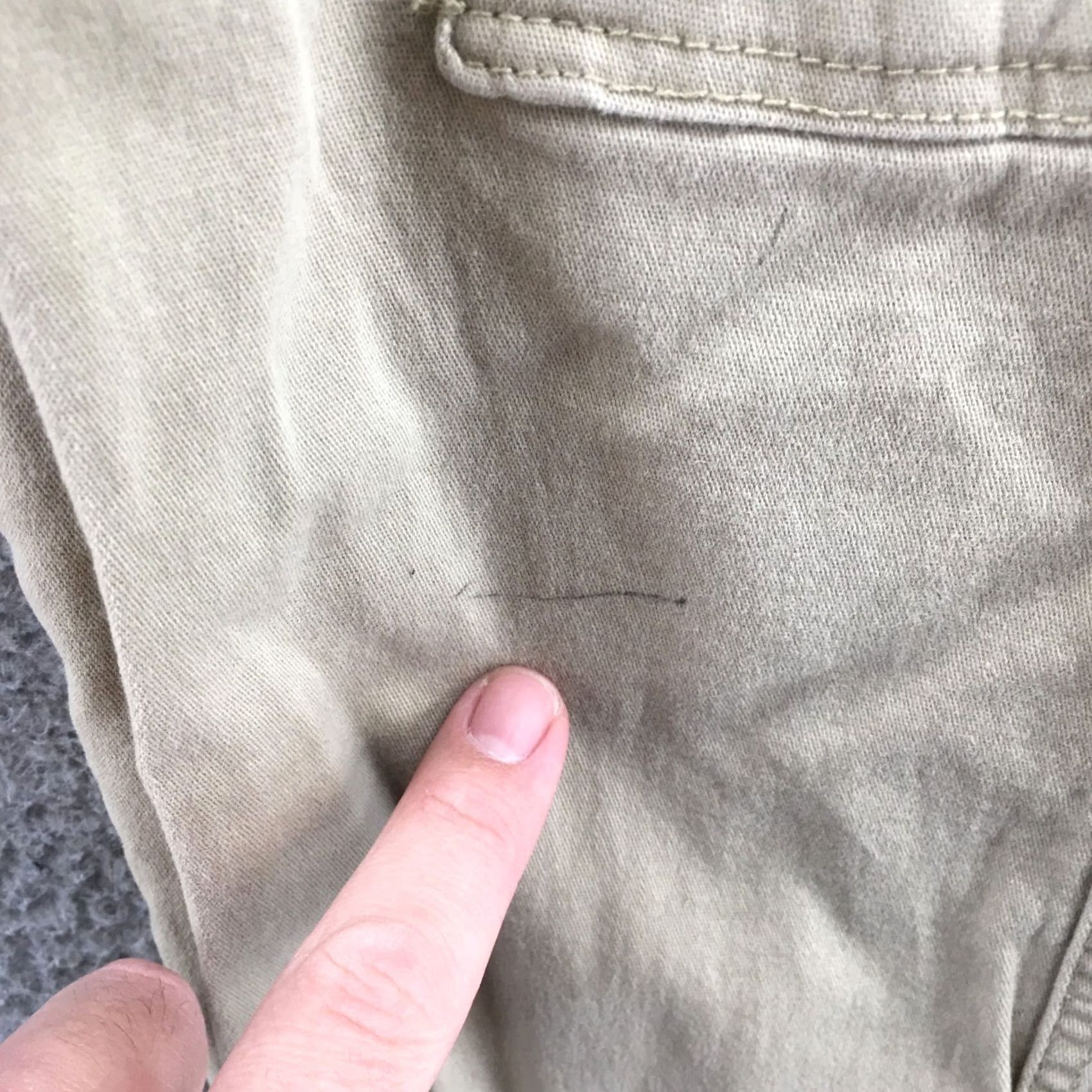 WeSC WESC Beige Jogger Pants Womens S Cargo Pockets Zip Fly Regular Rise 30x26.5 Inseam 26.5 Size 28" / US 6 / IT 42 - 7 Thumbnail