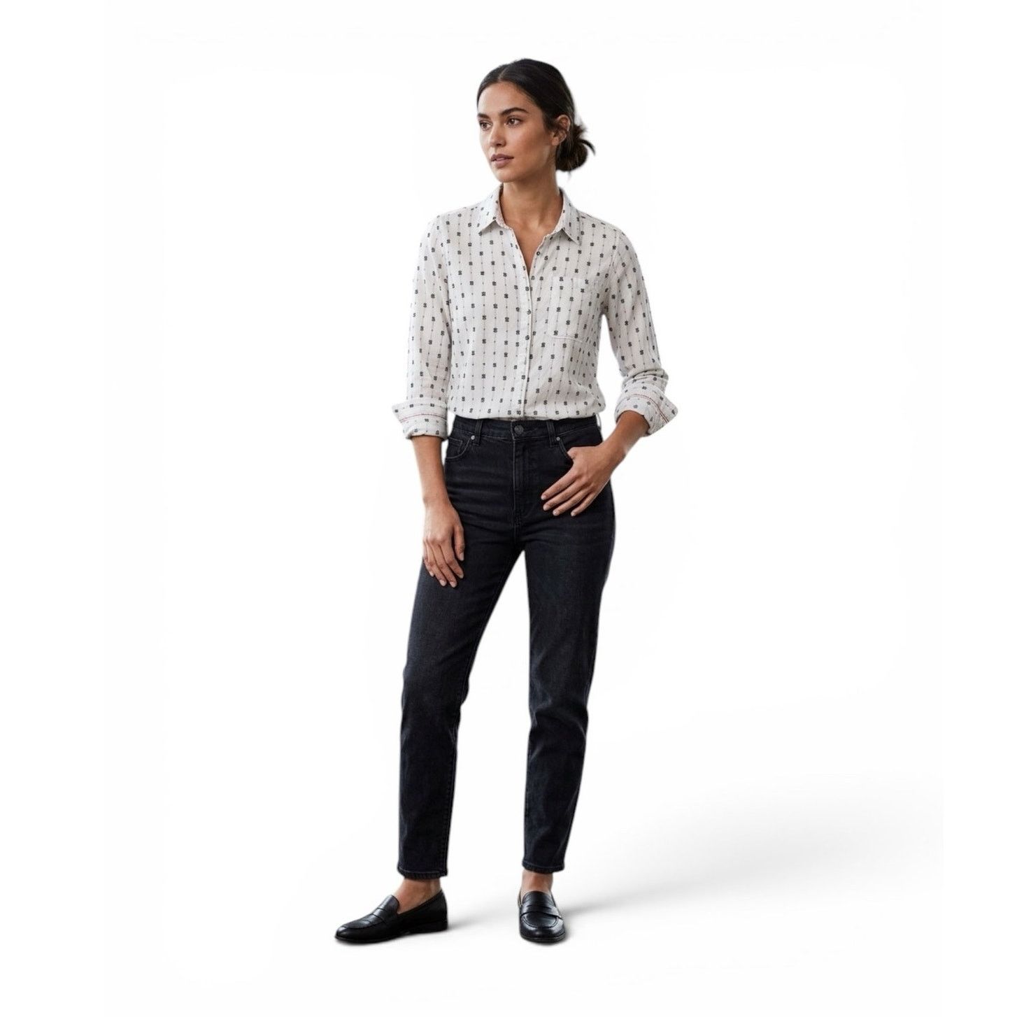 Anthropologie Anthropologie Maeve ClipDot button down shirt size 10 Size L / US 10 / IT 46 - 1 Thumbnail