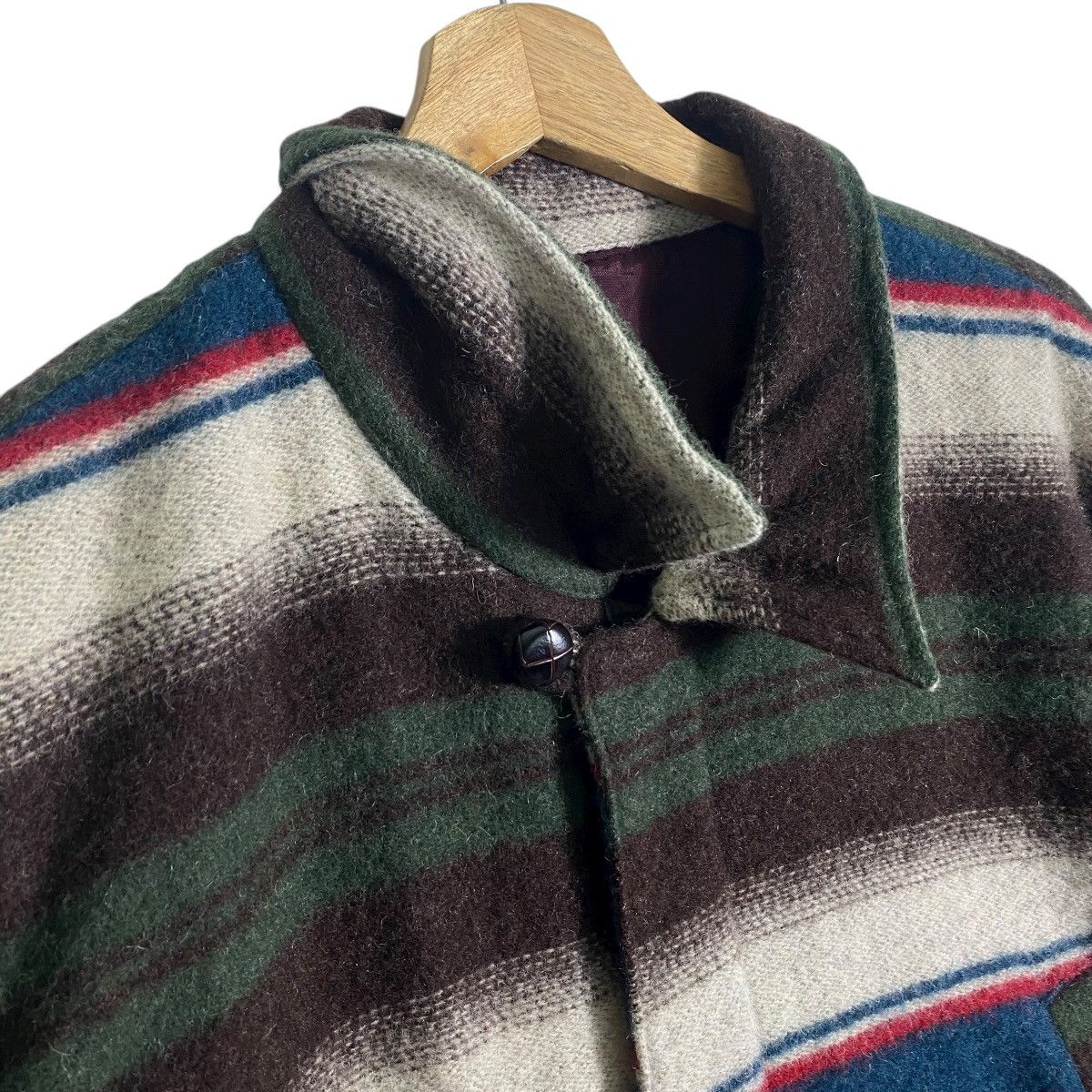 Other Vintage Blue Scuba San Francisco Striped Pattern Wool Size US L / EU 52-54 / 3 - 6 Thumbnail