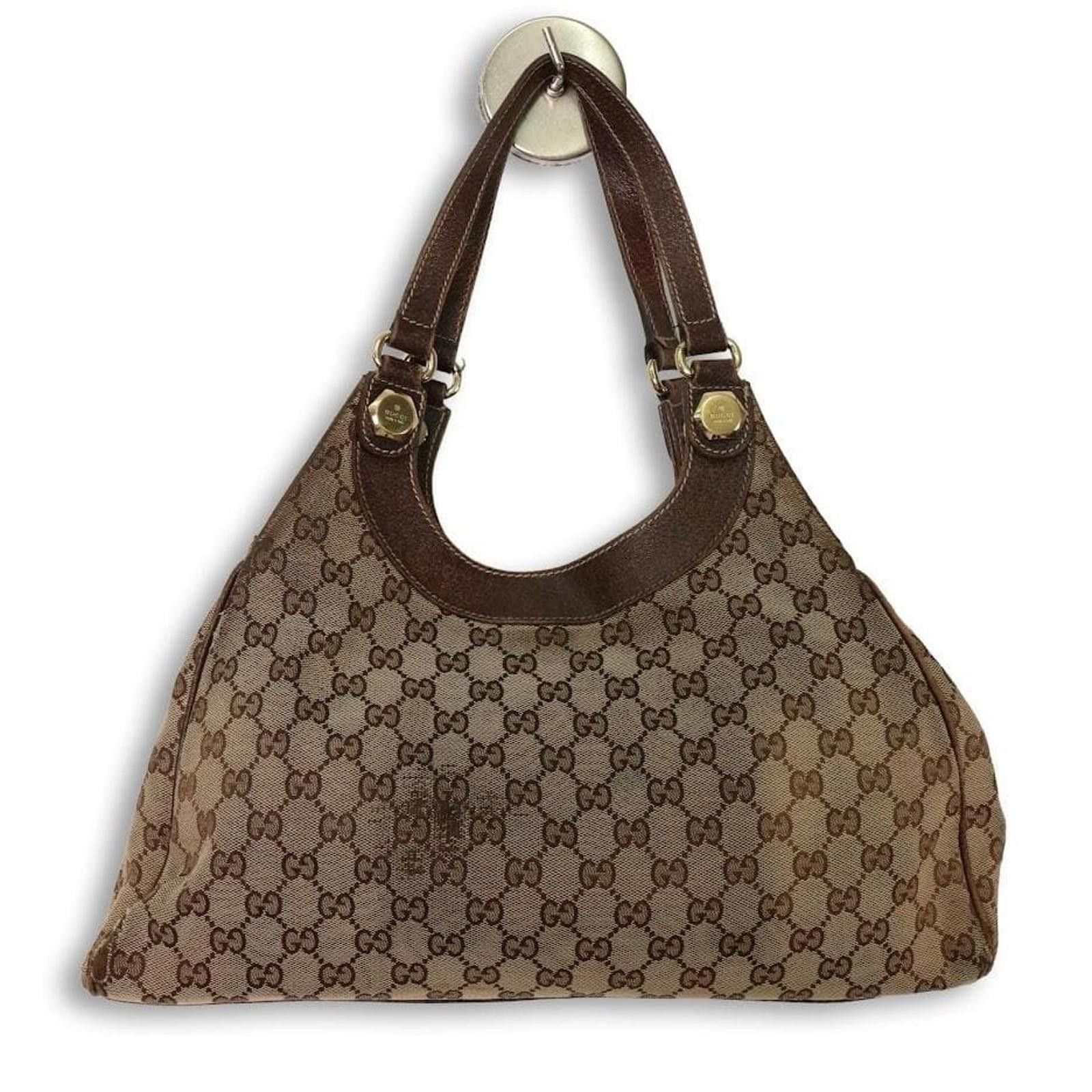 Gucci Gucci - Brown Canvas Shoulder Bag Size ONE SIZE - 3 Thumbnail