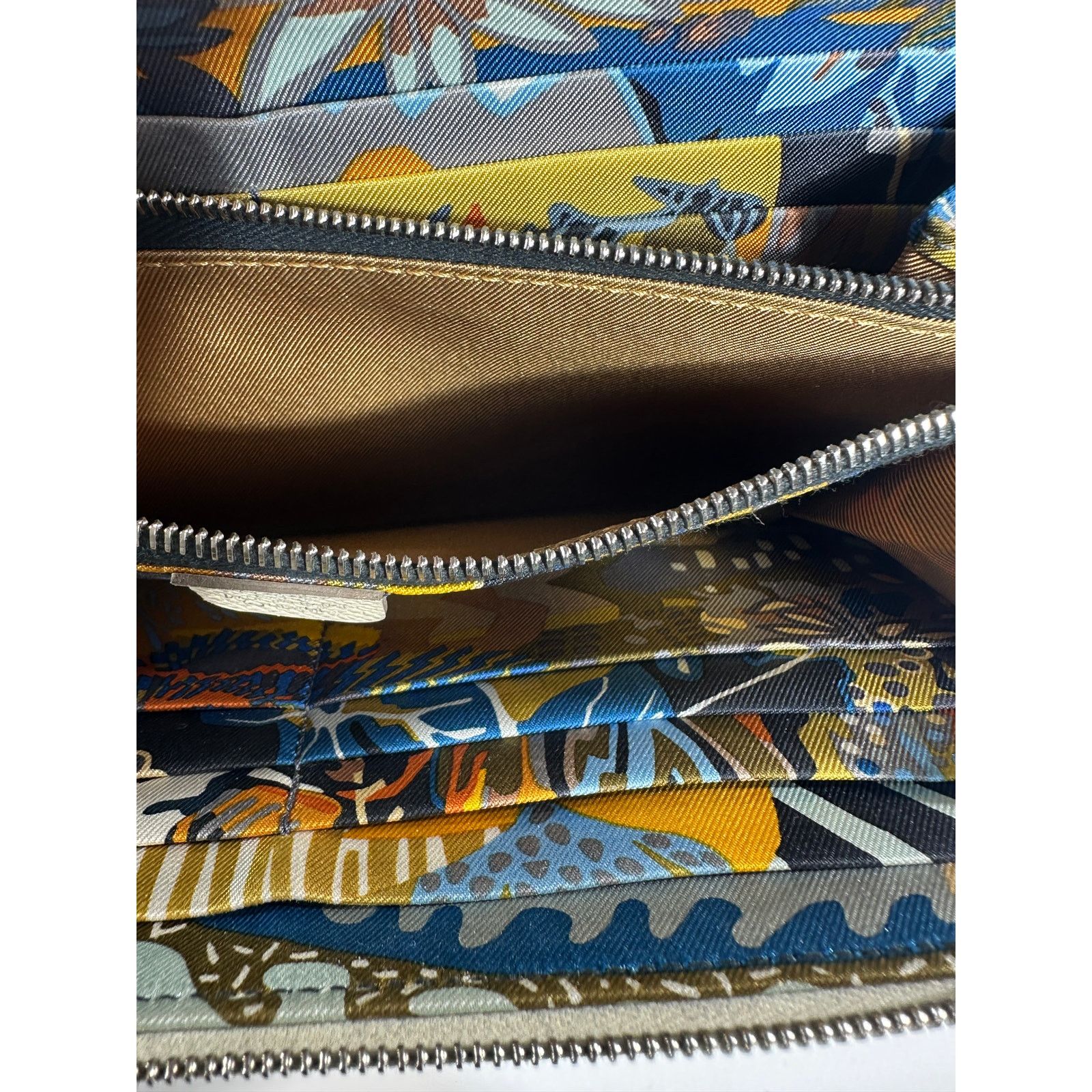 Hermes HERMES Silk'In Classique Long Wallet Off White Zip Around Size ONE SIZE - 18 Thumbnail