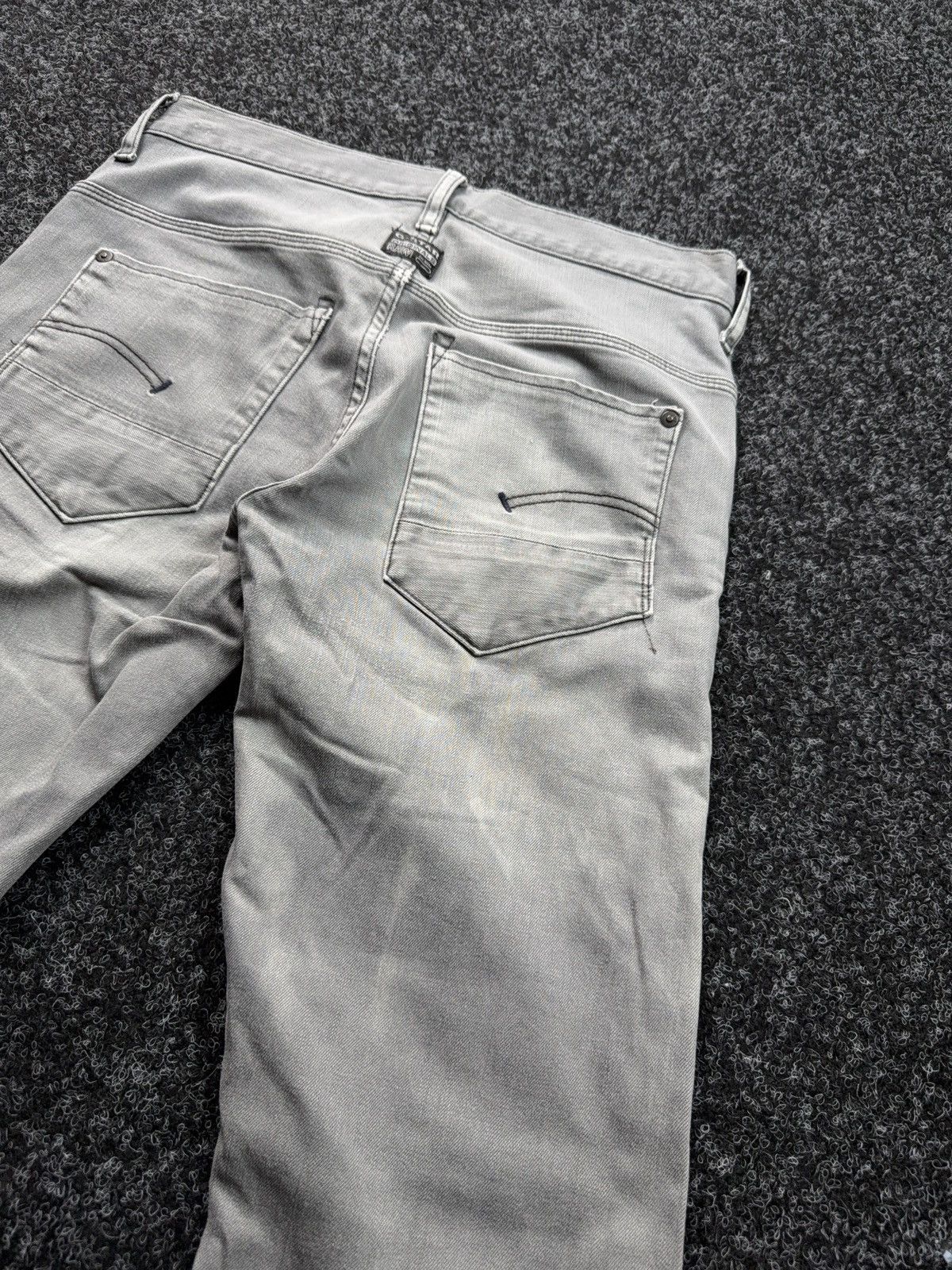 G-Star 00s Y2K G-Star RAW New Radar Slim Faded Distressed Y2K Jeans Size US 29 - 15 Thumbnail