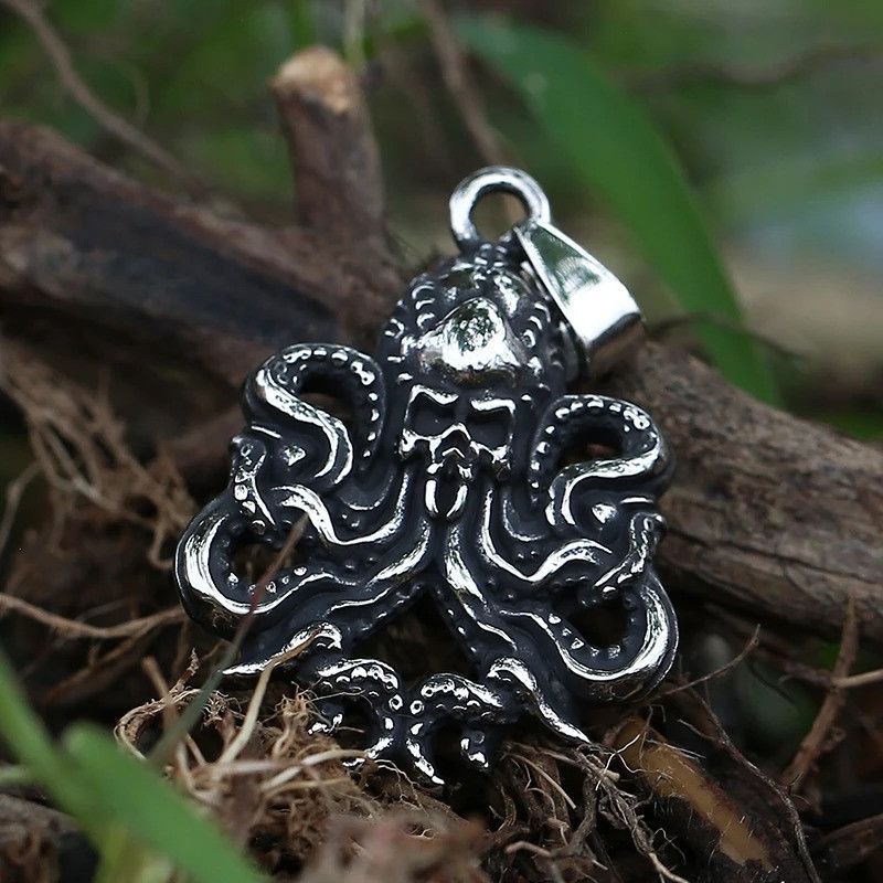 Japanese Brand × Jewelry Octopus Skull Pendant Necklace 2025 Size ONE SIZE - 2 Thumbnail