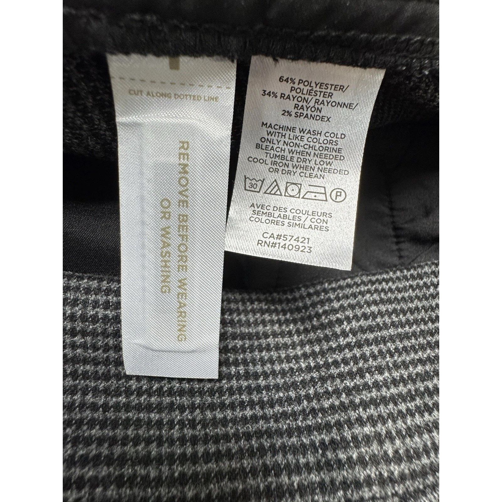Loft Loft NWT Button Pocket Trouser Pants Size 8 Black/Gray Size 30" / US 8 / IT 44 - 9 Thumbnail