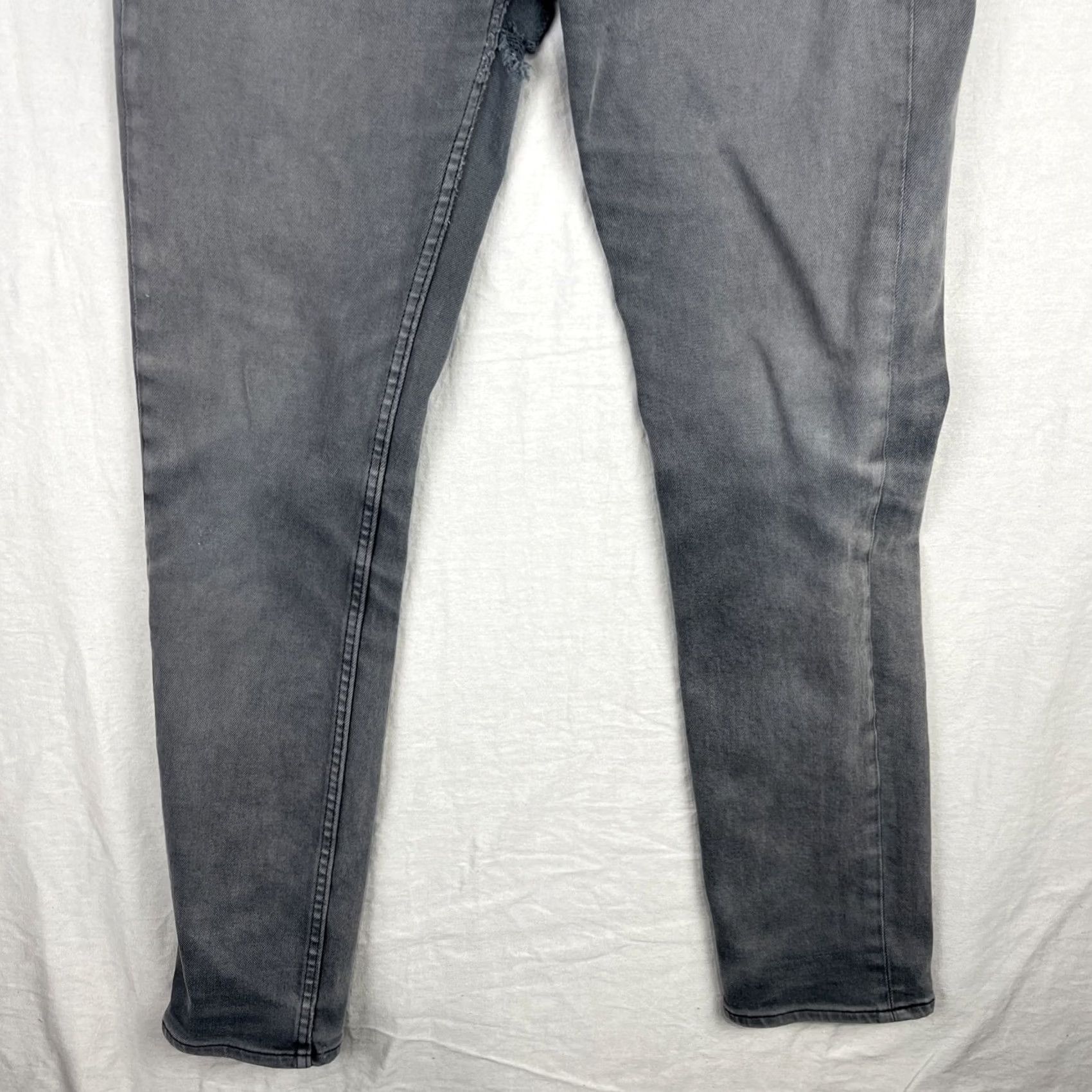 A.P.C. APC Jeans Mens 29x29 Black Petit Standard Button Fly Slim Droit Etroit Pants Size US 29 - 3 Thumbnail