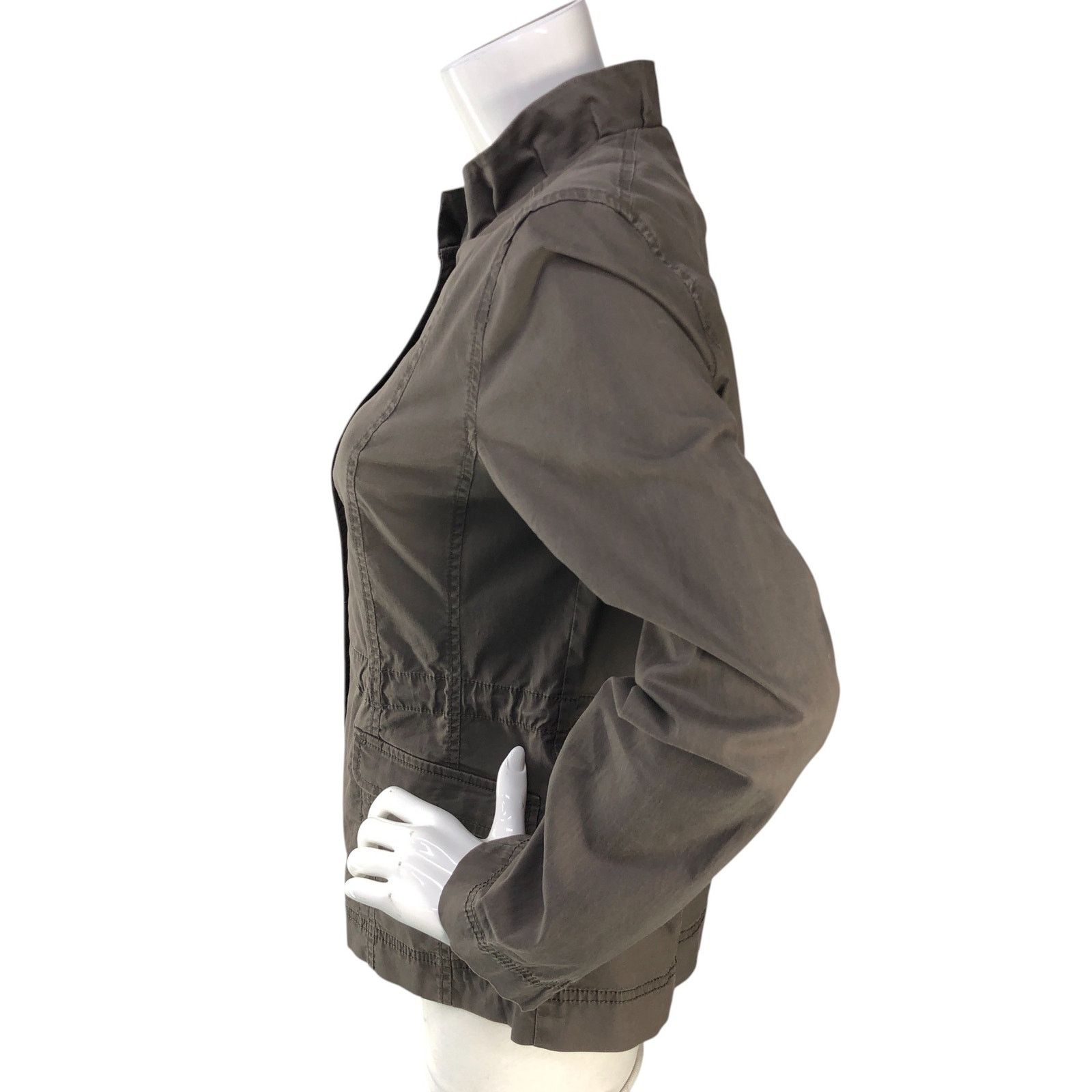 Eileen Fisher Eileen Fisher Size S Shacket Ruffle Collar Utility TINY FLAW Size S / US 4 / IT 40 - 5 Thumbnail