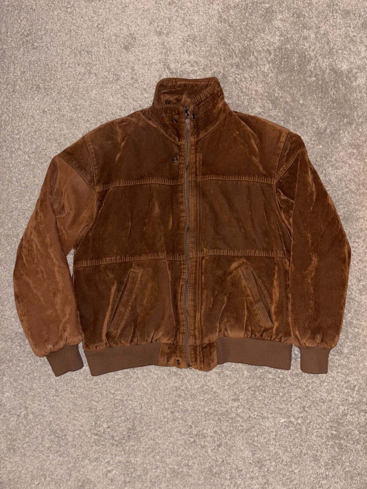 Vintage Made In Italy Brown Suede Jacket Size US L / EU 52-54 / 3 - 1 Thumbnail