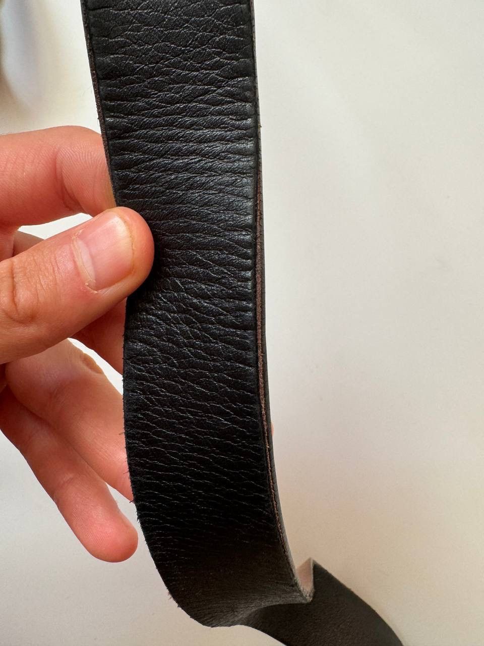 Gucci GUCCI top type leather plain belt size 90/36 black Size ONE SIZE - 16 Thumbnail