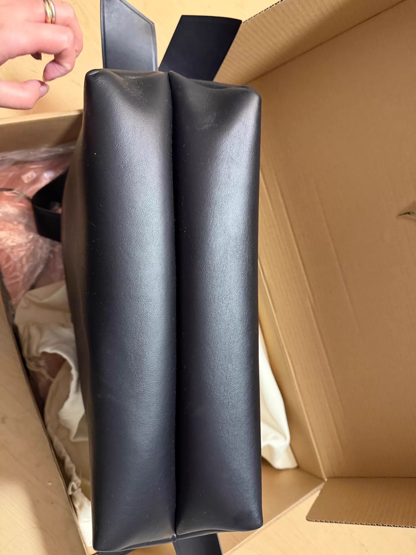 Acne Studios Acne Studios Musubi Large Black 100% Italian Leather Tote Size ONE SIZE - 5 Thumbnail