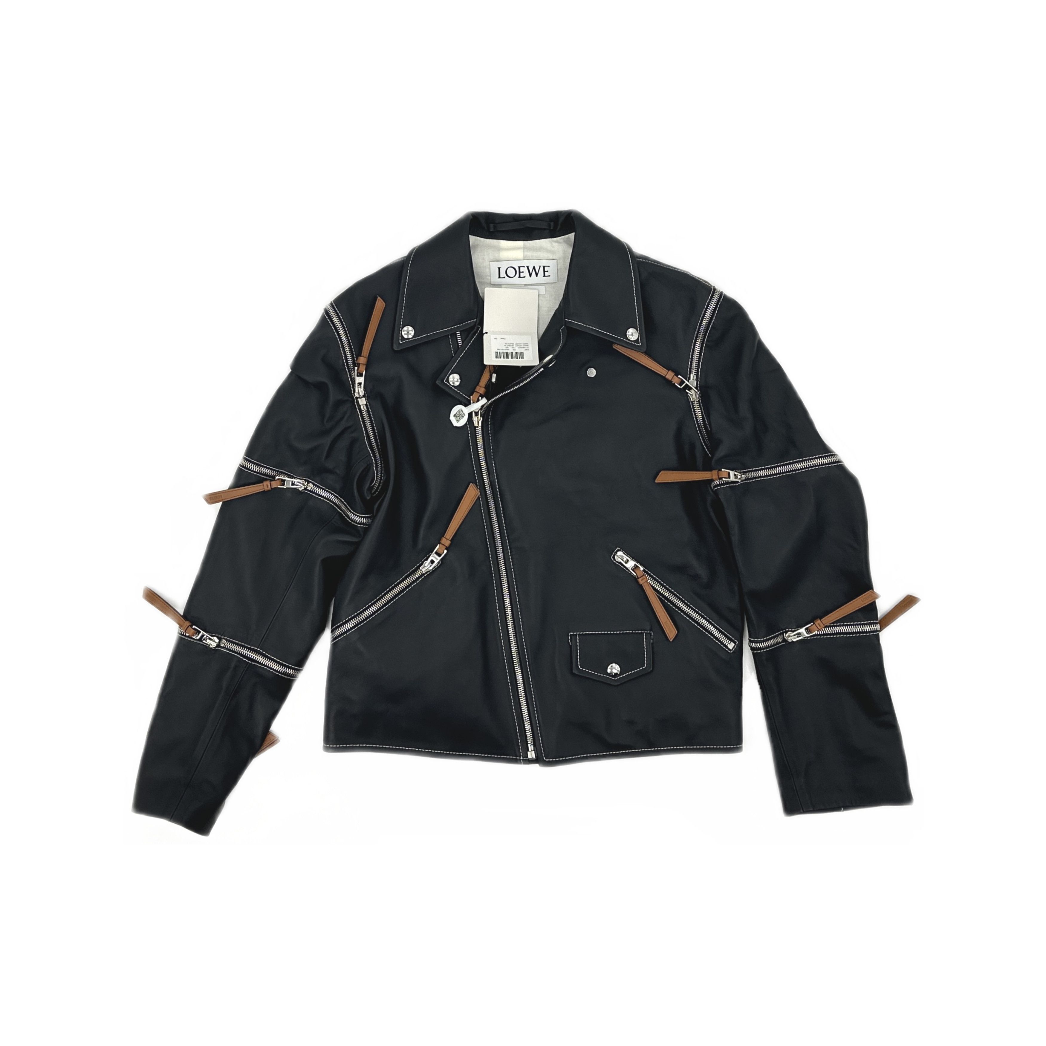 Loewe LOEWE Leather Biker Jacket Size 36 Size XS / US 0-2 / IT 36-38 - 1 Thumbnail