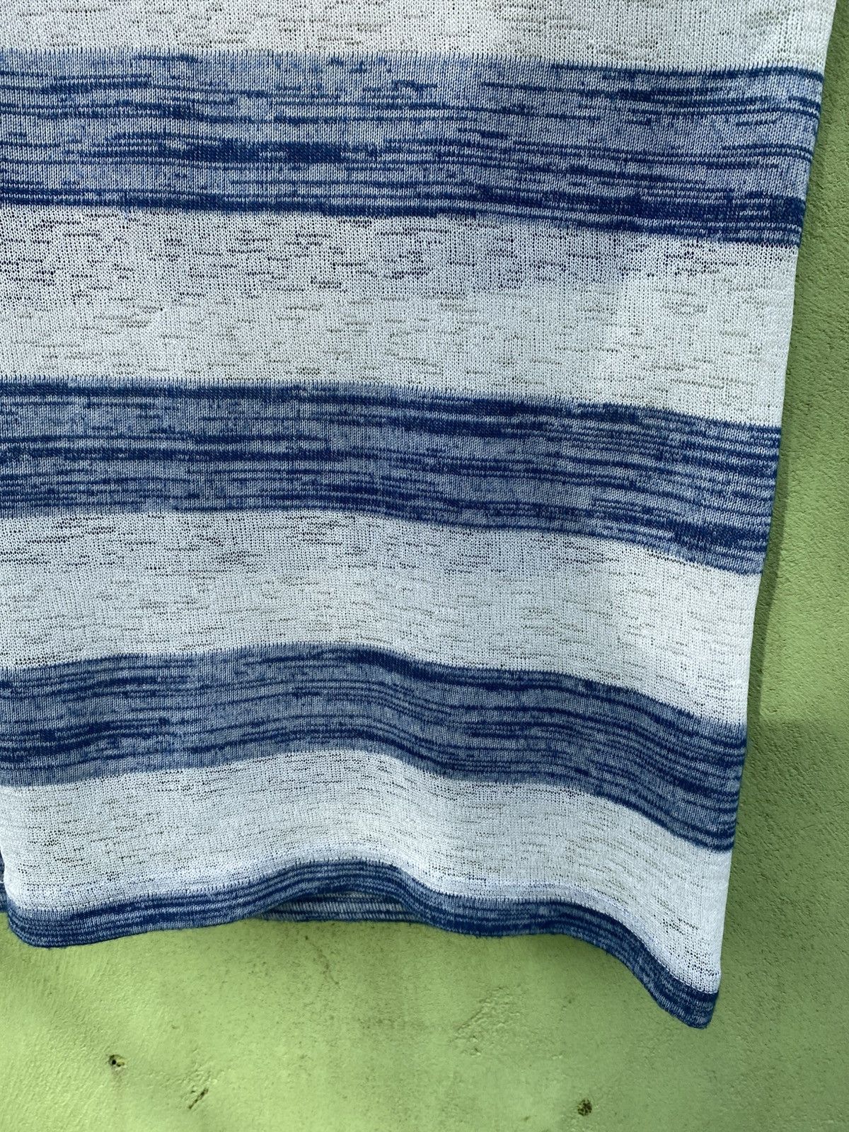 Takeo Kikuchi Takeo Kikuchi The Shop TK Blue White Stripe Knit Casual Tee Size US L / EU 52-54 / 3 - 6 Thumbnail