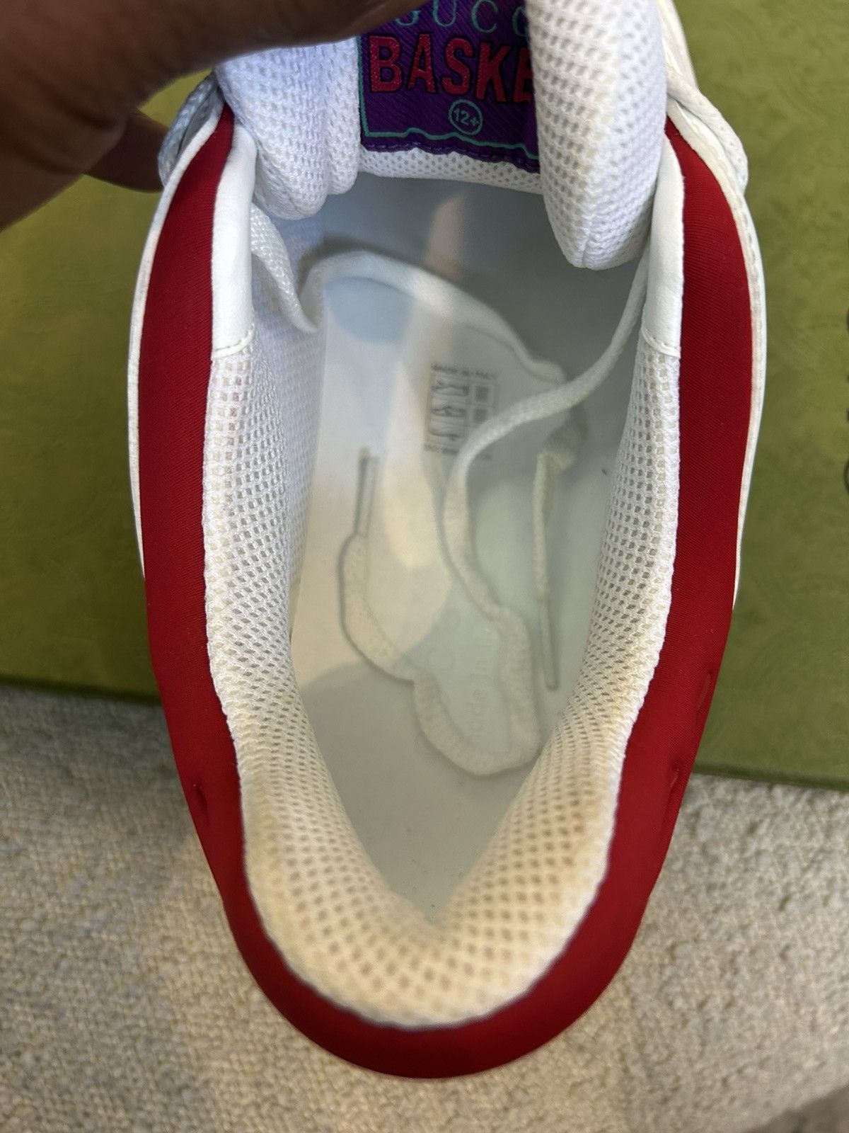 Gucci Gucci Basket White Demetra Size US 12.5 / EU 45-46 - 3 Thumbnail