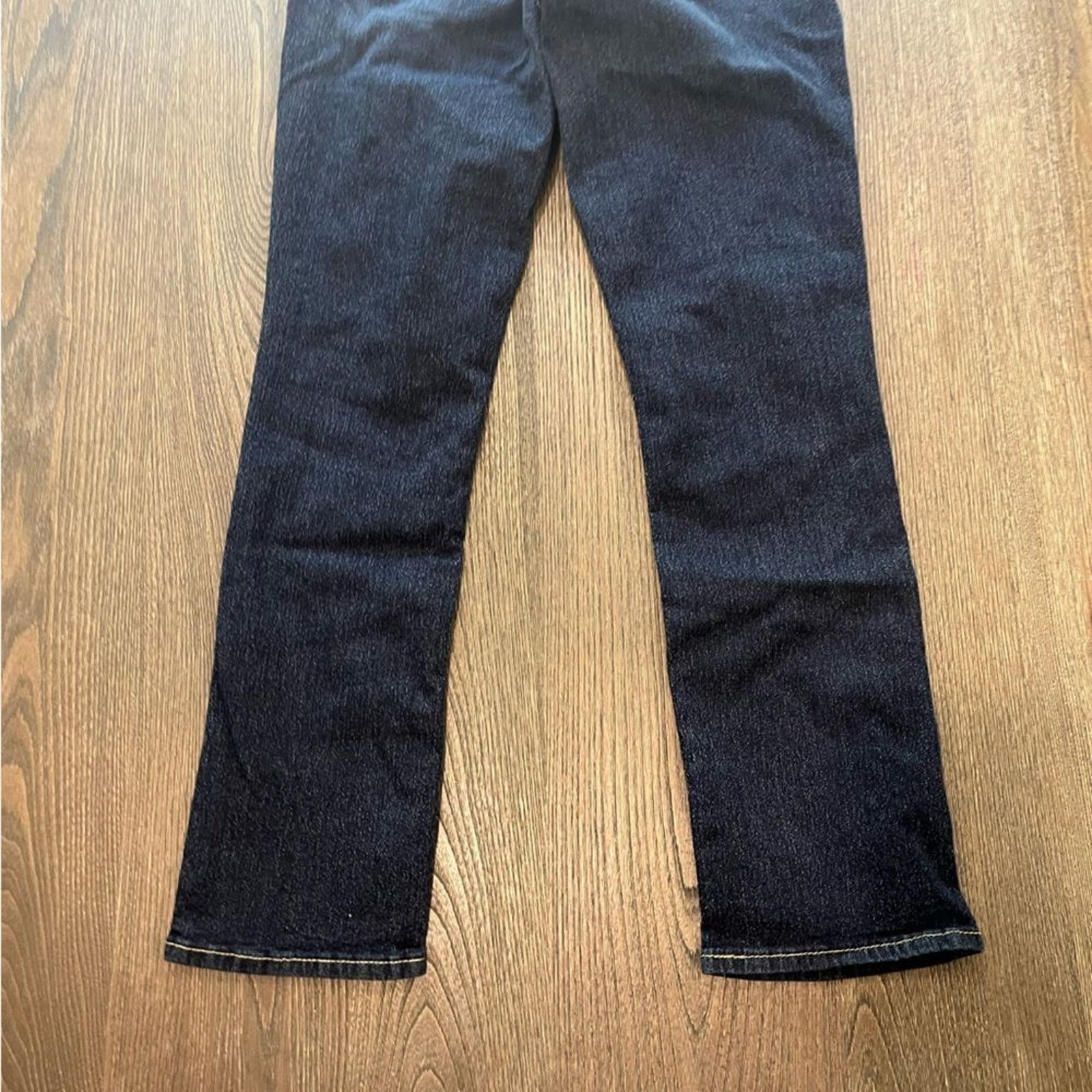 Vintage Levi’s Signature Modern Slim Dark Wash Faded Denim Jeans 27 Size 27" / US 4 / IT 40 - 11 Thumbnail