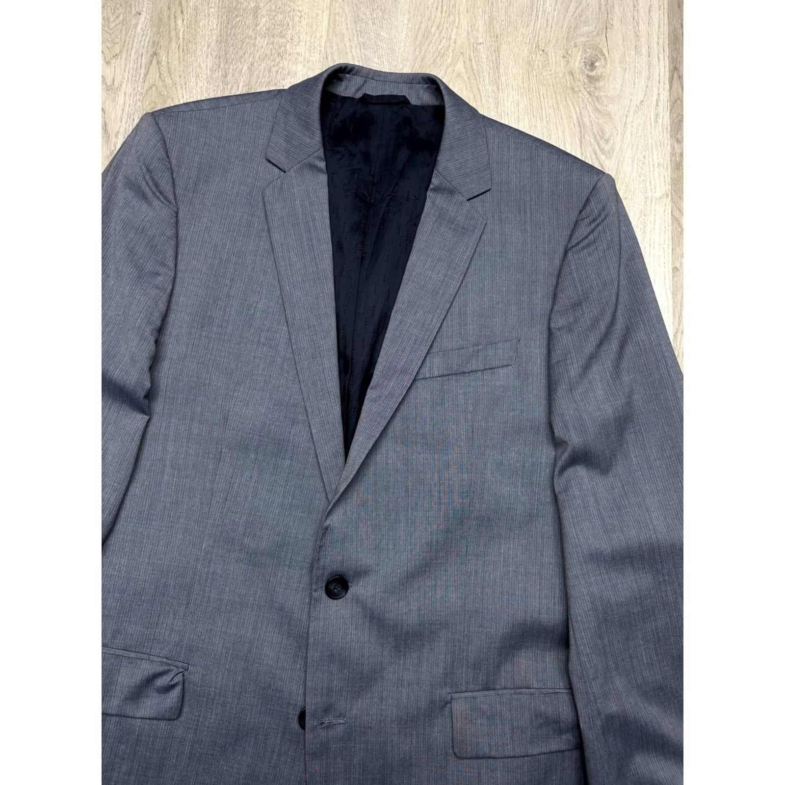 Hugo Boss HUGO BOSS Suit Mens Wool 2 Button Blazer + Pants Size 50 Gray 2 Piece Vintage: No (N/A) Size 50R - 3 Thumbnail