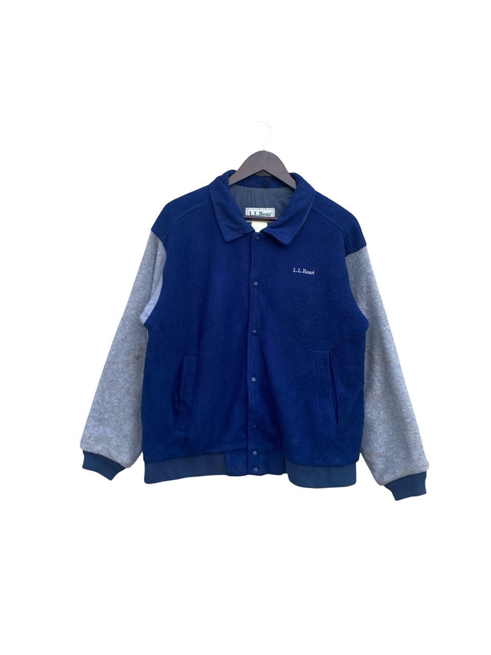 L.L. Bean Vintage LL Bean Fleece Jacket Snap Button Size US L / EU 52-54 / 3 - 1 Thumbnail
