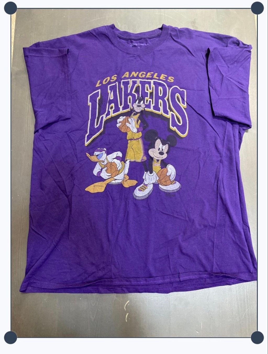 Disney Disney Junk Food LA Lakers tee shirt purple XL Vintage Size US XL / EU 56 / 4 - 2 Thumbnail