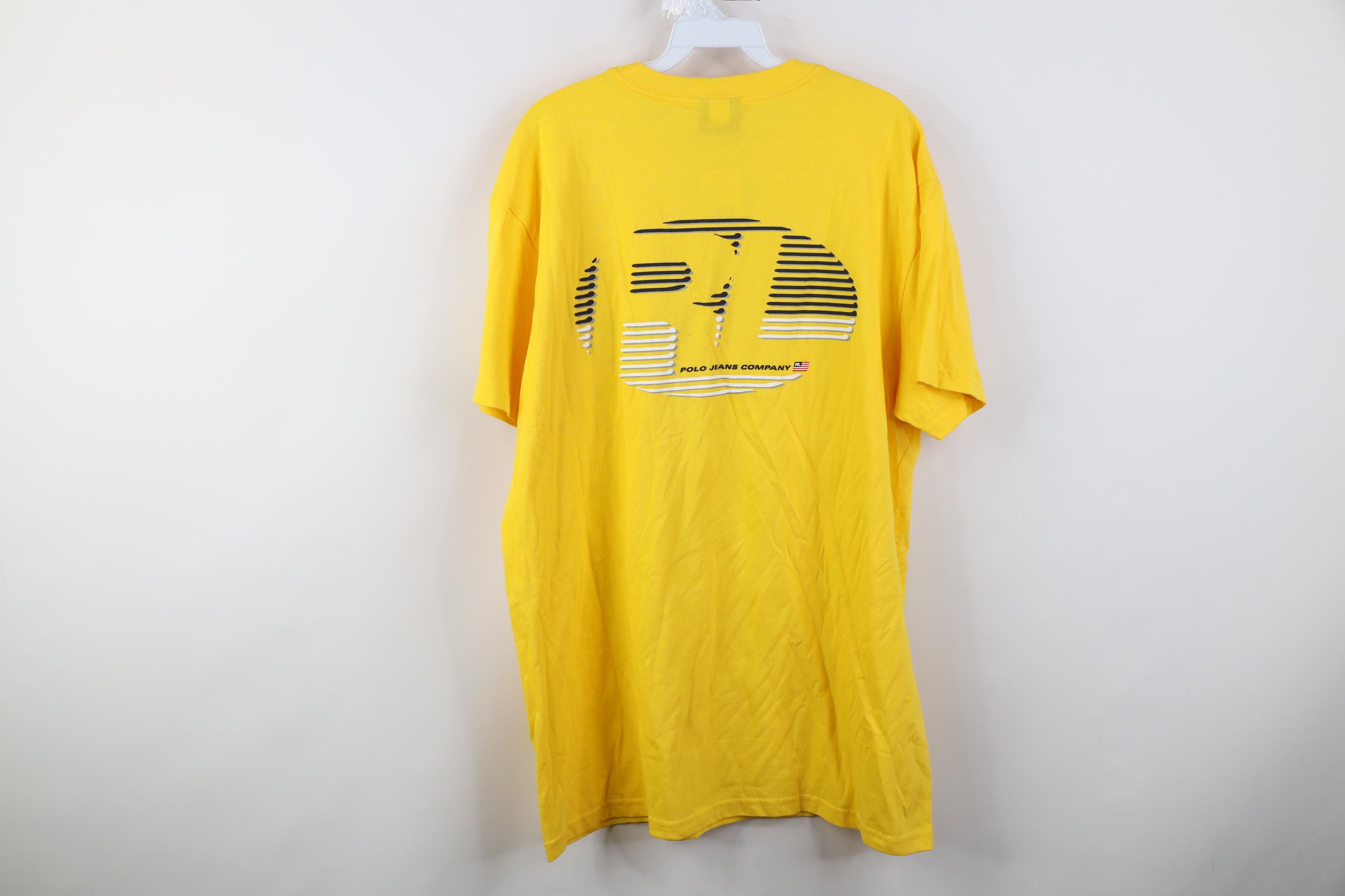 Polo Ralph Lauren Deadstock Vintage 90s Ralph Lauren Shadow Logo T-Shirt Size US L / EU 52-54 / 3 - 14 Thumbnail