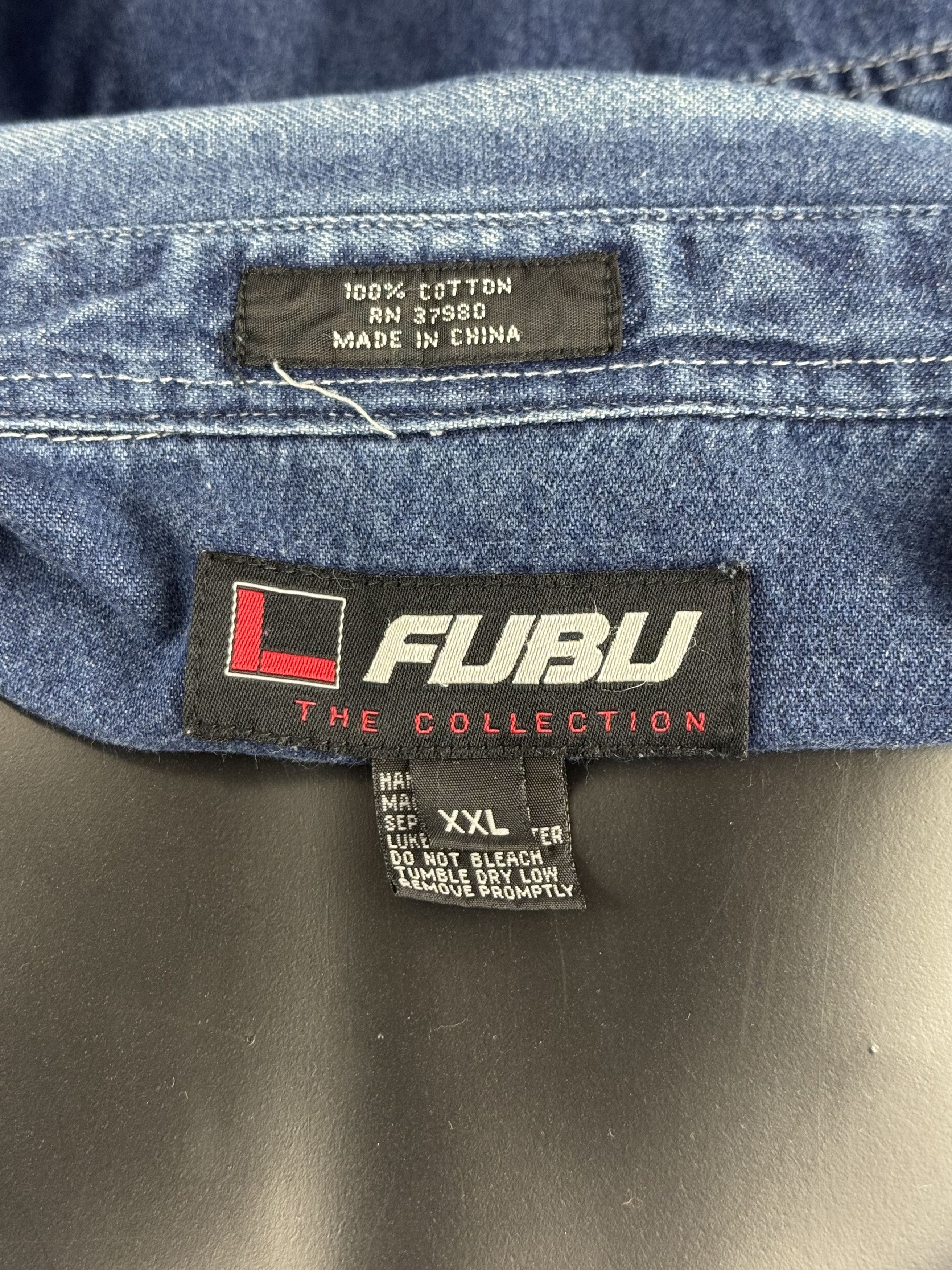 Fubu VTG FUBU “The Collection Jeans Wear” Denim Button-Up Shirt Size US XXL / EU 58 / 5 - 8 Thumbnail
