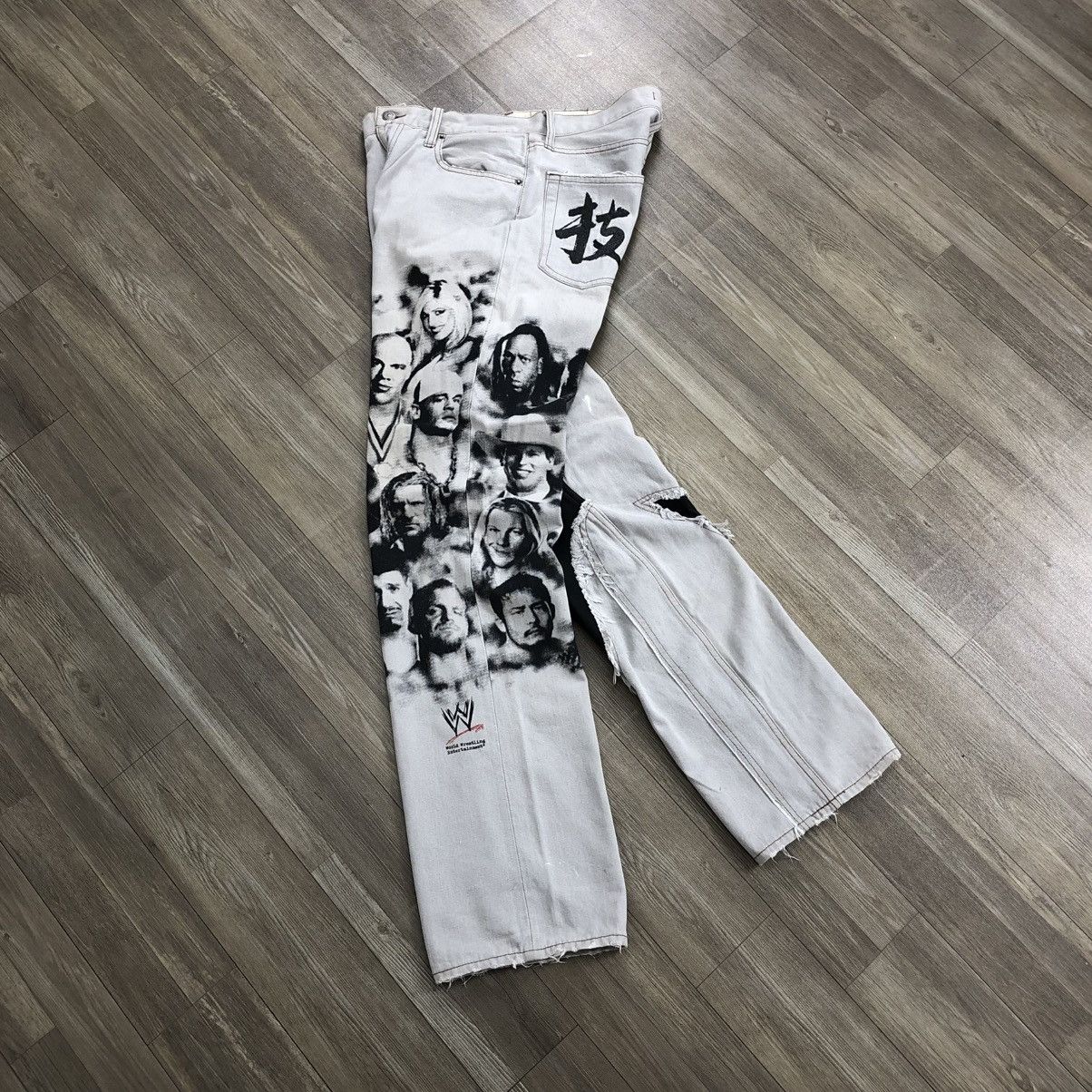 PPFM 2000s In The Attic WWE Players Rock N Roll Distressed Jeans Size US 32 / EU 48 - 20 Thumbnail