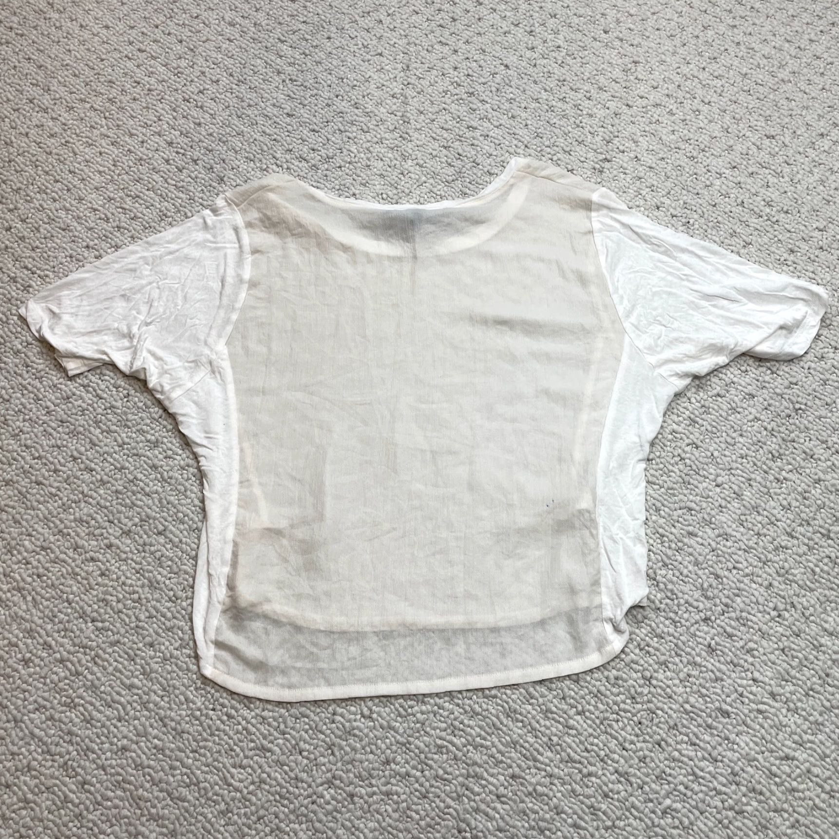 Bcbgmaxazria BCBGMAXAZRIA Shirt Womens Small White Casual Sleeve Soft Rayon Ladies Top Size S / US 4 / IT 40 - 7 Thumbnail