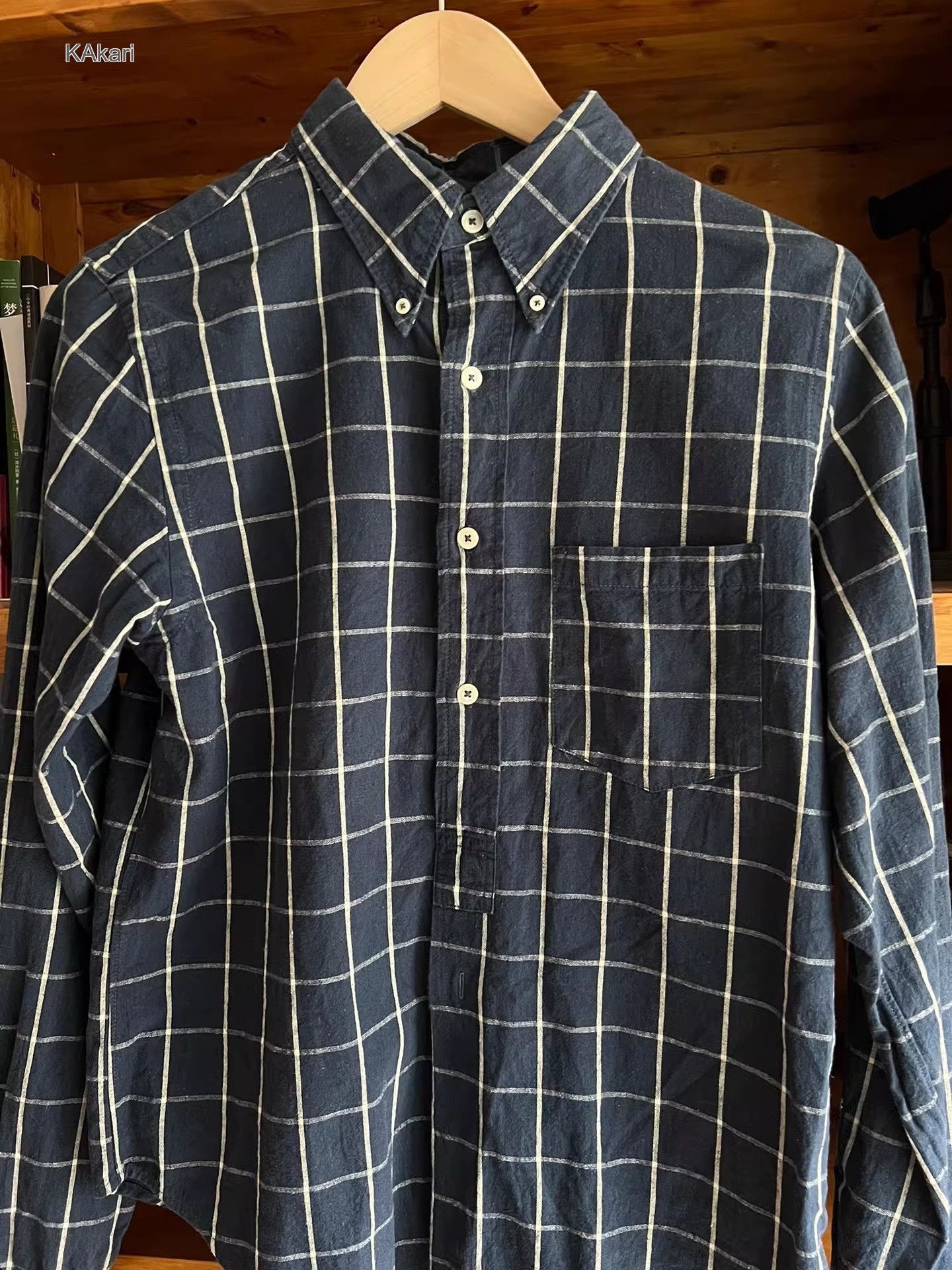 Freewheelers Freewheelers Vintage Indigo Check Linen Shirt Size US M / EU 48-50 / 2 - 3 Thumbnail