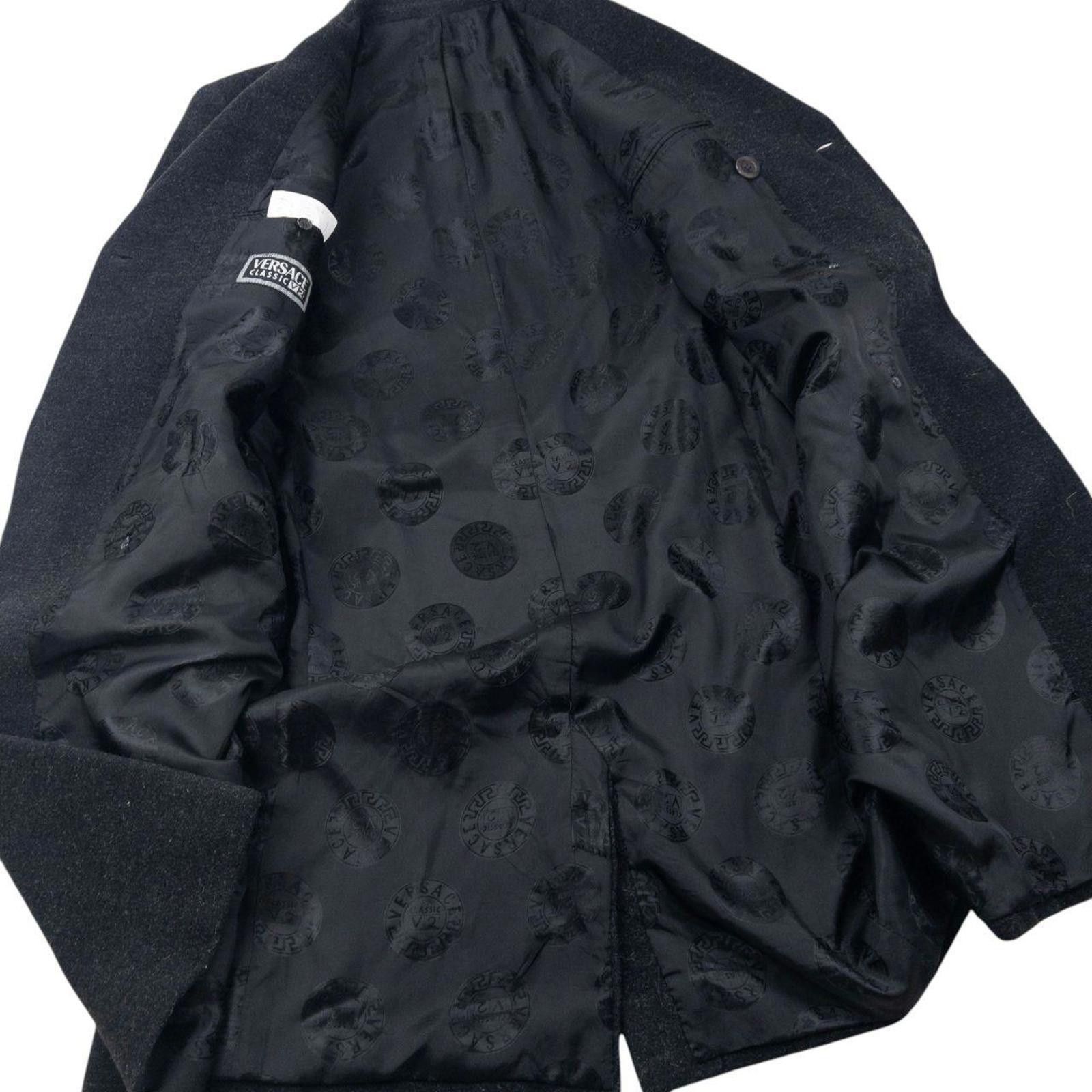 Versace Vintage 90s Versace Classic V2 Longline Wool Jacket Size L Size US L / EU 52-54 / 3 - 4 Thumbnail