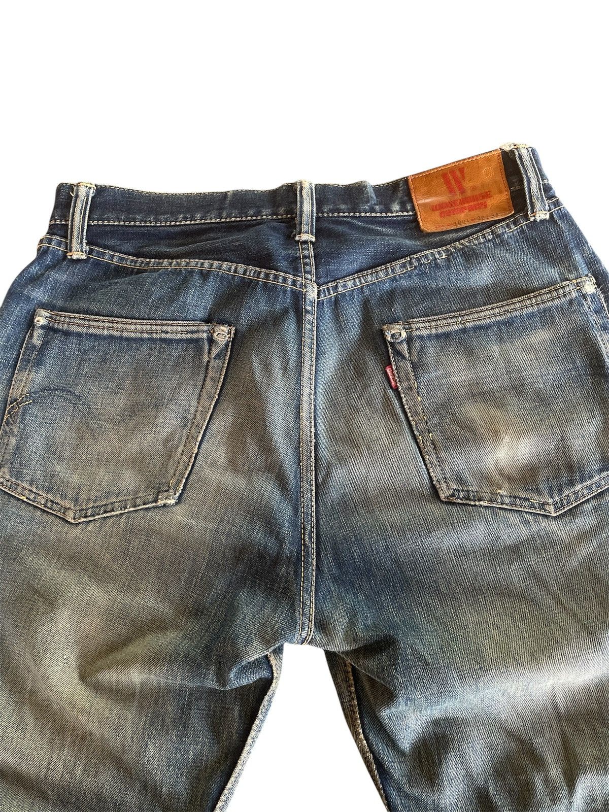 Warehouse & Co. Vintage Japanese Distressed Warehouse Denim Jeans Faded Wash Size US 32 / EU 48 - 5 Thumbnail