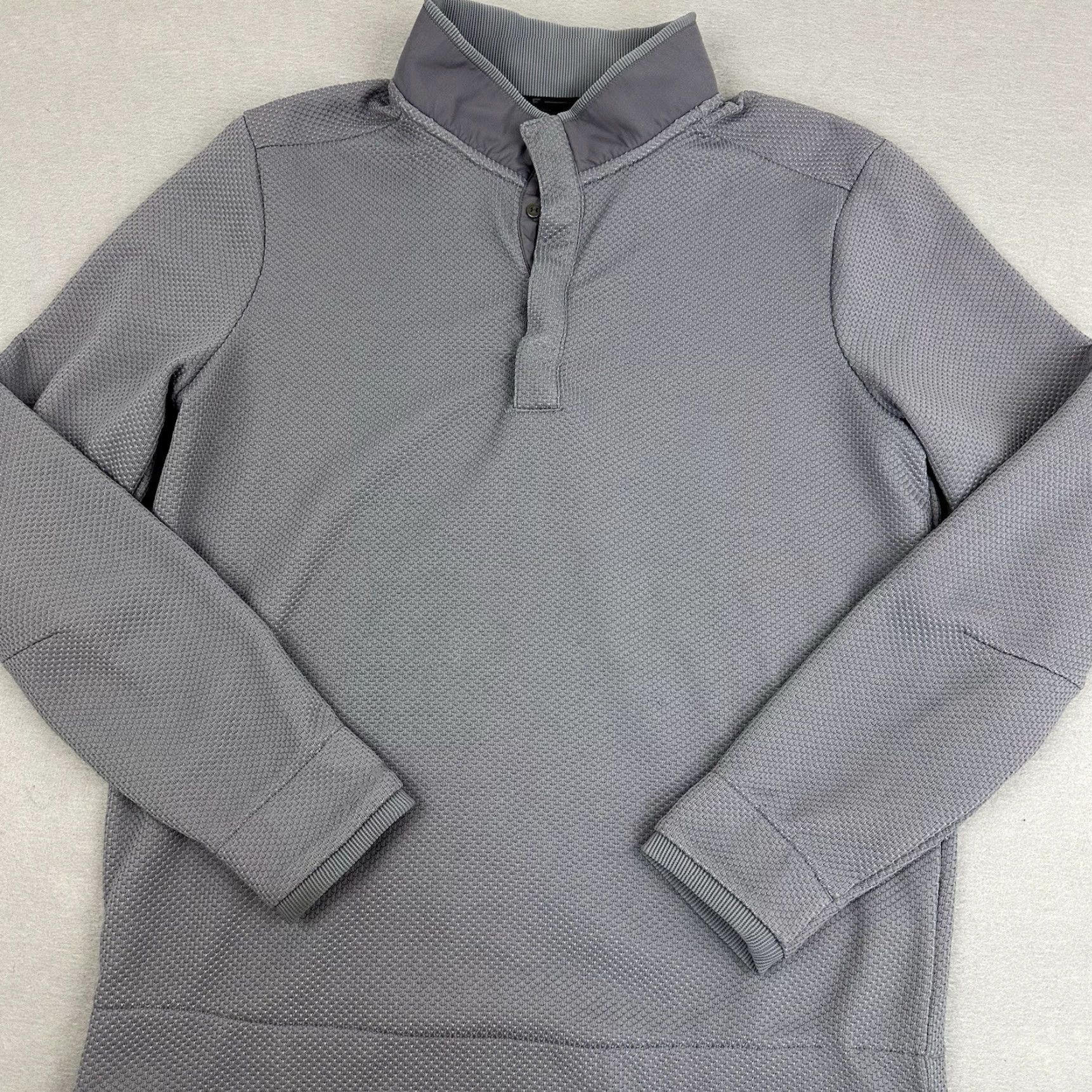 Under Armour Under Armour Sweater Men M Gray Golf Pullover Collared Coldgear Logo Knit Knit Pullover Sports Mens Size US M / EU 48-50 / 2 - 2 Thumbnail